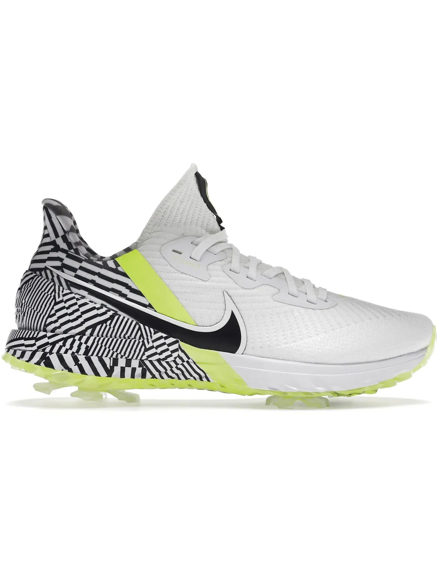 Мужские шиповки для гольфа с амортизацией Nike Air Zoom Infinity Tour NRG Golf — изображение 1 из 1, белый серый черный
