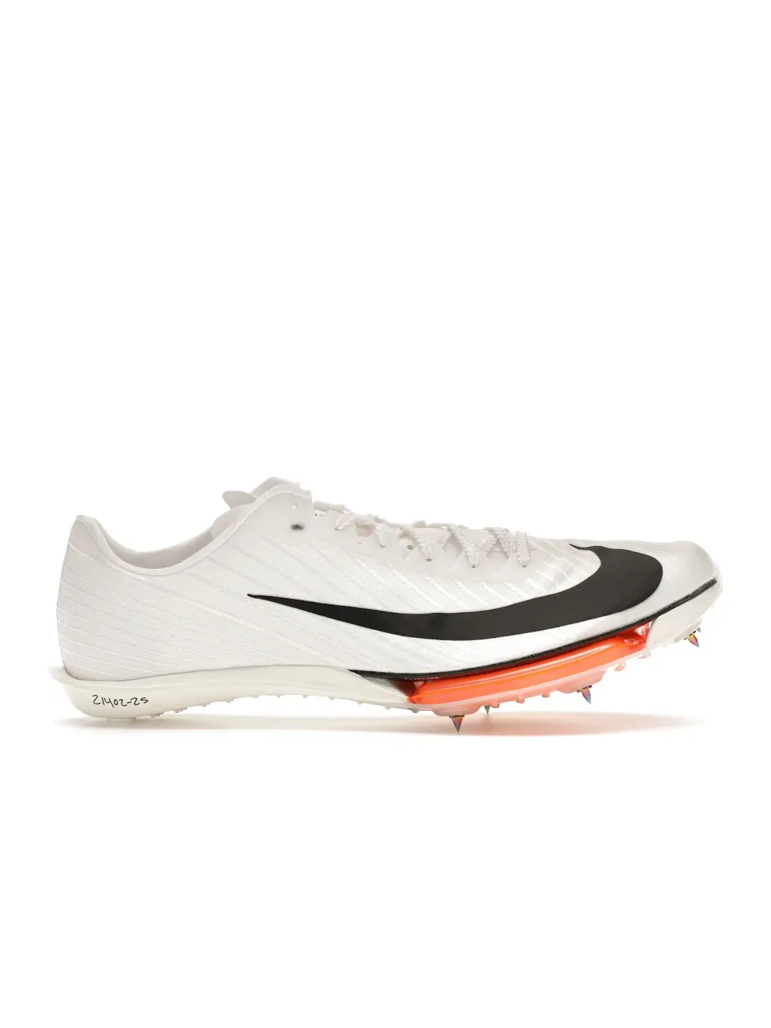 Мужские шиповки Nike Air Zoom Maxfly 2 — изображение 1 из 4, белый/оранжевый/черный