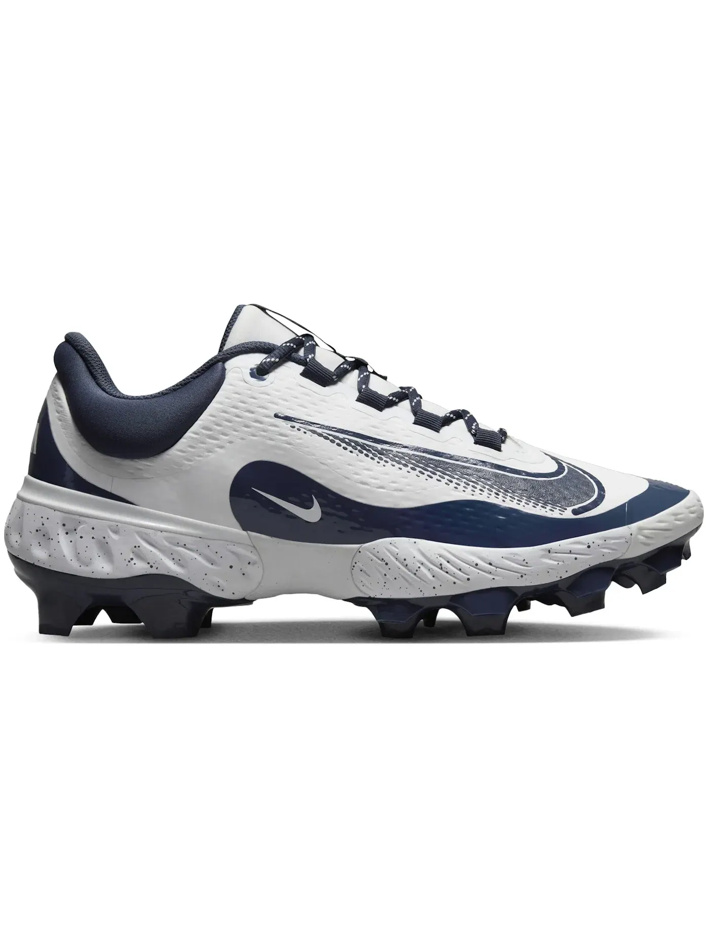 Мужские бутсы Nike Alpha Huarache Elite 4 Low MCS — изображение 1 из 1, белый/темно-синий