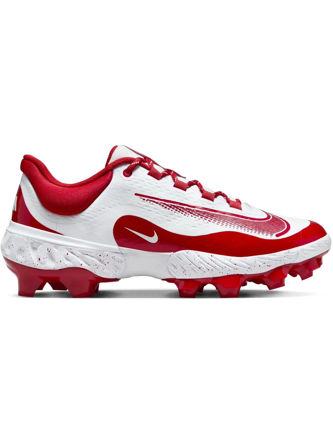 Мужские бутсы с шипами Nike Alpha Huarache Elite 4 Low MCS — изображение 1 из 1, белый красный