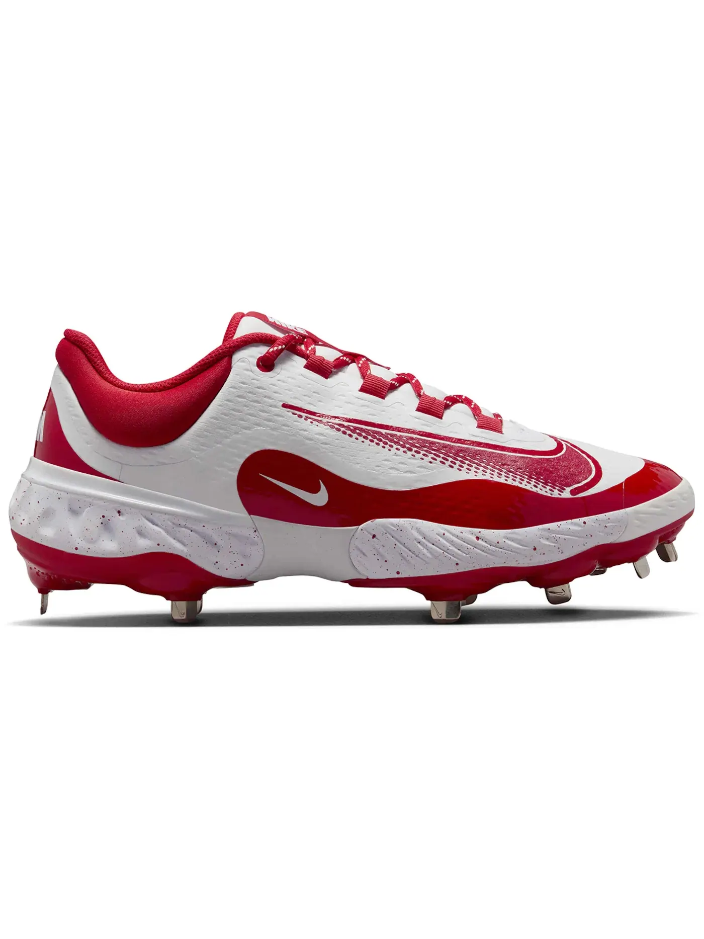 Мужские бутсы с низким верхом Nike Alpha Huarache Elite 4 Low — изображение 1 из 1, белый красный