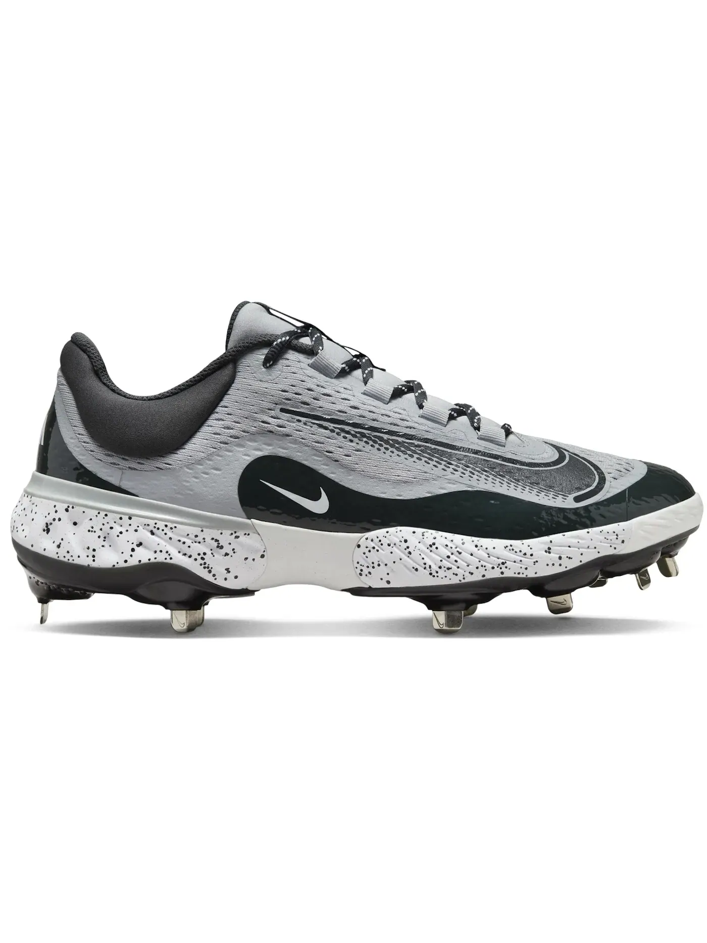 Мужские бутсы Nike Alpha Huarache Elite 4 Low — изображение 1 из 1, серый/белый/темный серый