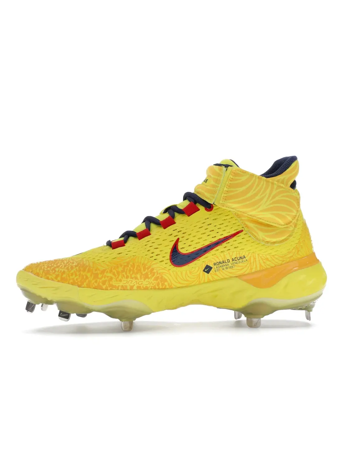 Мужские бутсы Nike Alpha Huarache Elite 4 Mid Ronald Acuna Jr. — изображение 3 из 4