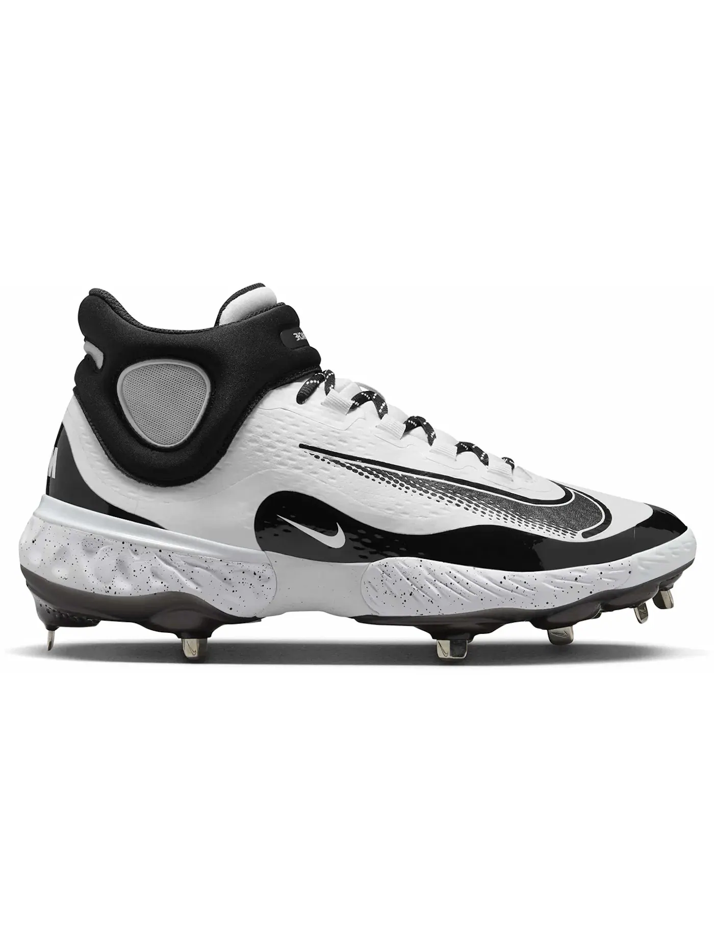 Мужские бутсы Nike Alpha Huarache Elite 4 Mid — изображение 1 из 1, белый/черный