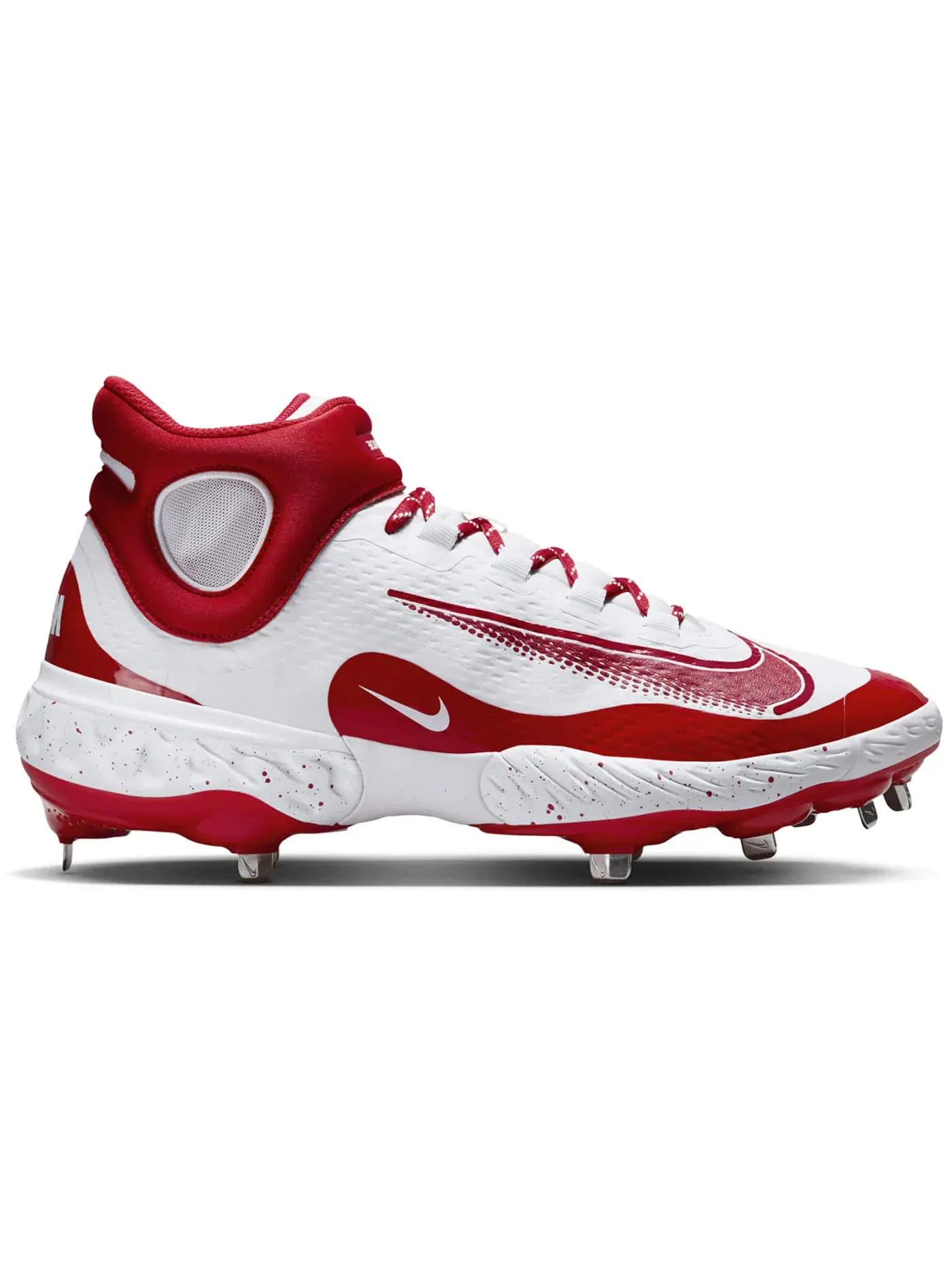 Мужские бутсы Nike Alpha Huarache Elite 4 Mid — изображение 1 из 1, белый красный