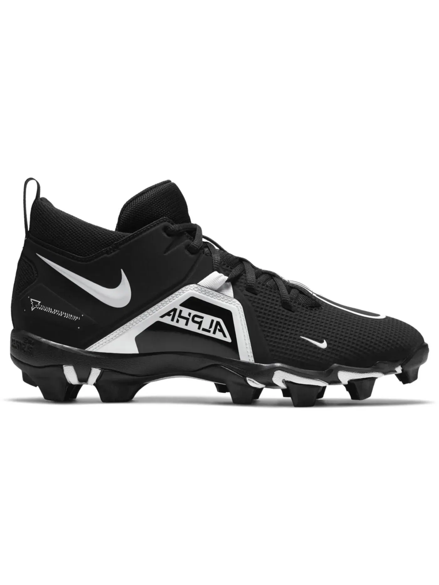 Мужские бутсы с широкой колодкой Nike Alpha Menace 3 Shark — изображение 1 из 1, черный/белый