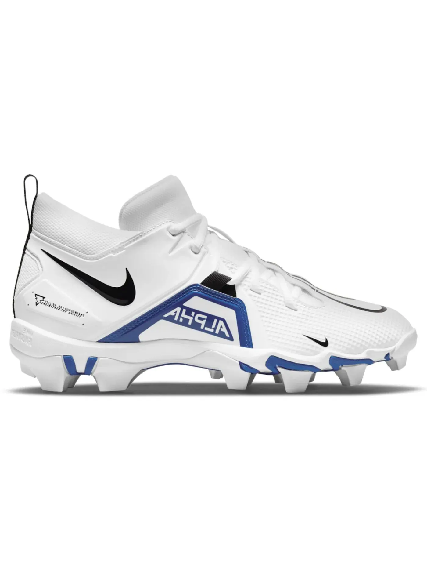 Мужские бутсы с высоким верхом Nike Alpha Menace 3 Shark — изображение 1 из 1, белый//черный