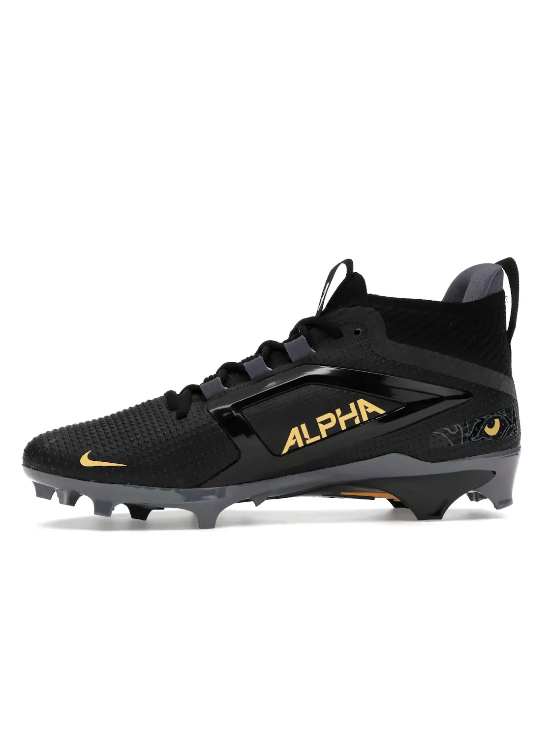 Мужские бутсы с высокой посадкой Nike Alpha Menace 4 Elite — изображение 3 из 4, черный/светлый