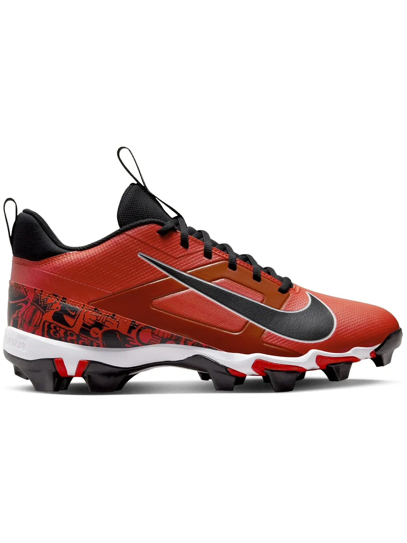 Мужские бутсы с длинными шипами Nike Alpha Menace 4 Shark NRG — изображение 1 из 1, красный/белый/черный