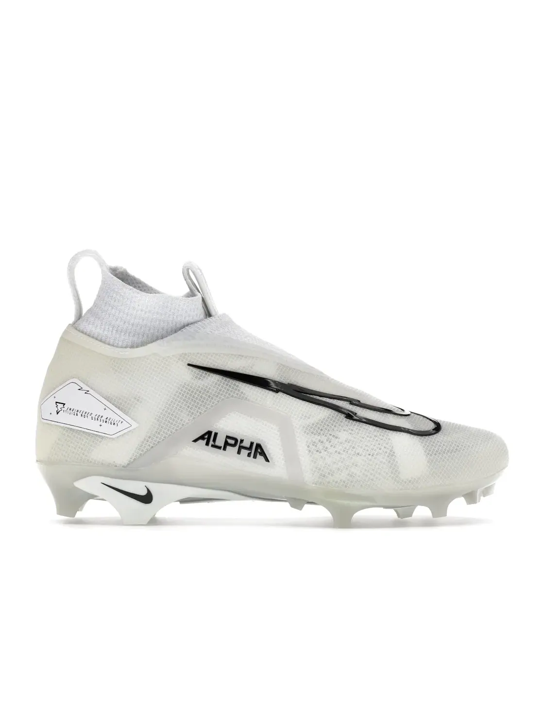 Мужские бутсы Nike Alpha Menace Elite 3 — изображение 1 из 4, белый/платиновый/черный