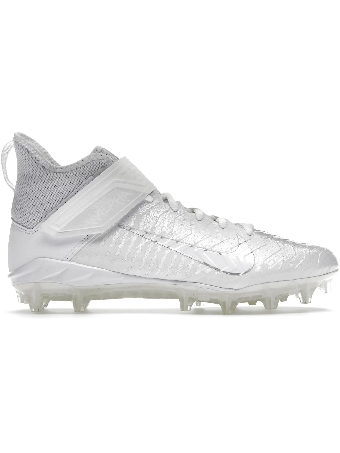 Мужские бутсы Nike Alpha Menace Pro 2 Mid — изображение 1 из 1, белый//белый