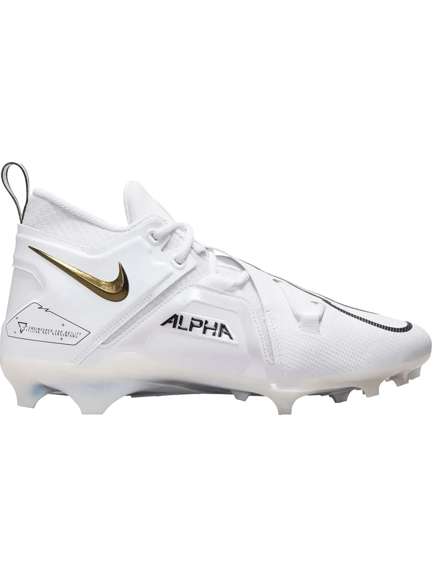 Мужские бутсы Nike Alpha Menace Pro 3 — изображение 1 из 1, белый/белый/черный