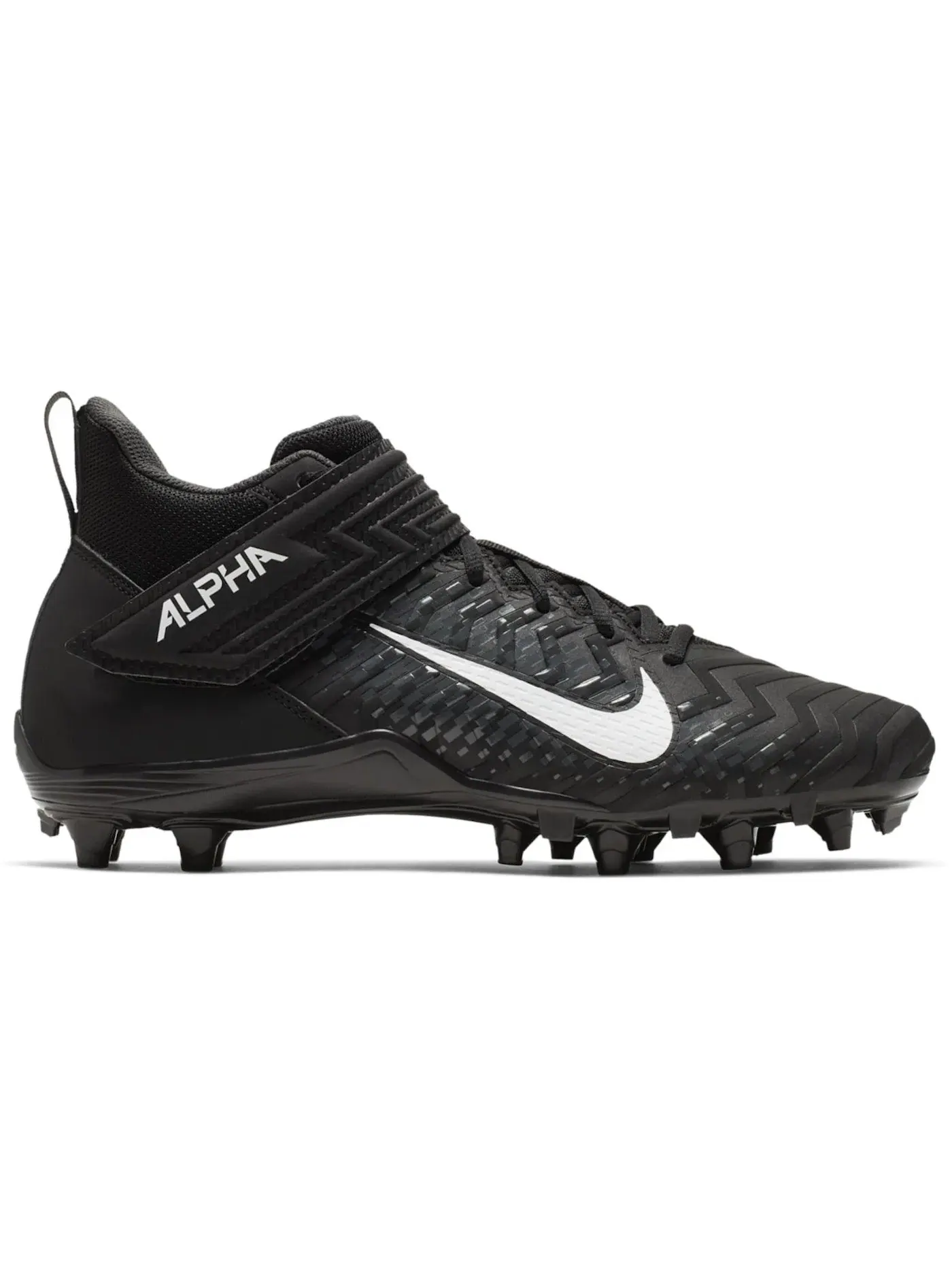 Мужские бутсы Nike Alpha Menace Varsity 2 — изображение 1 из 1, черный//белый