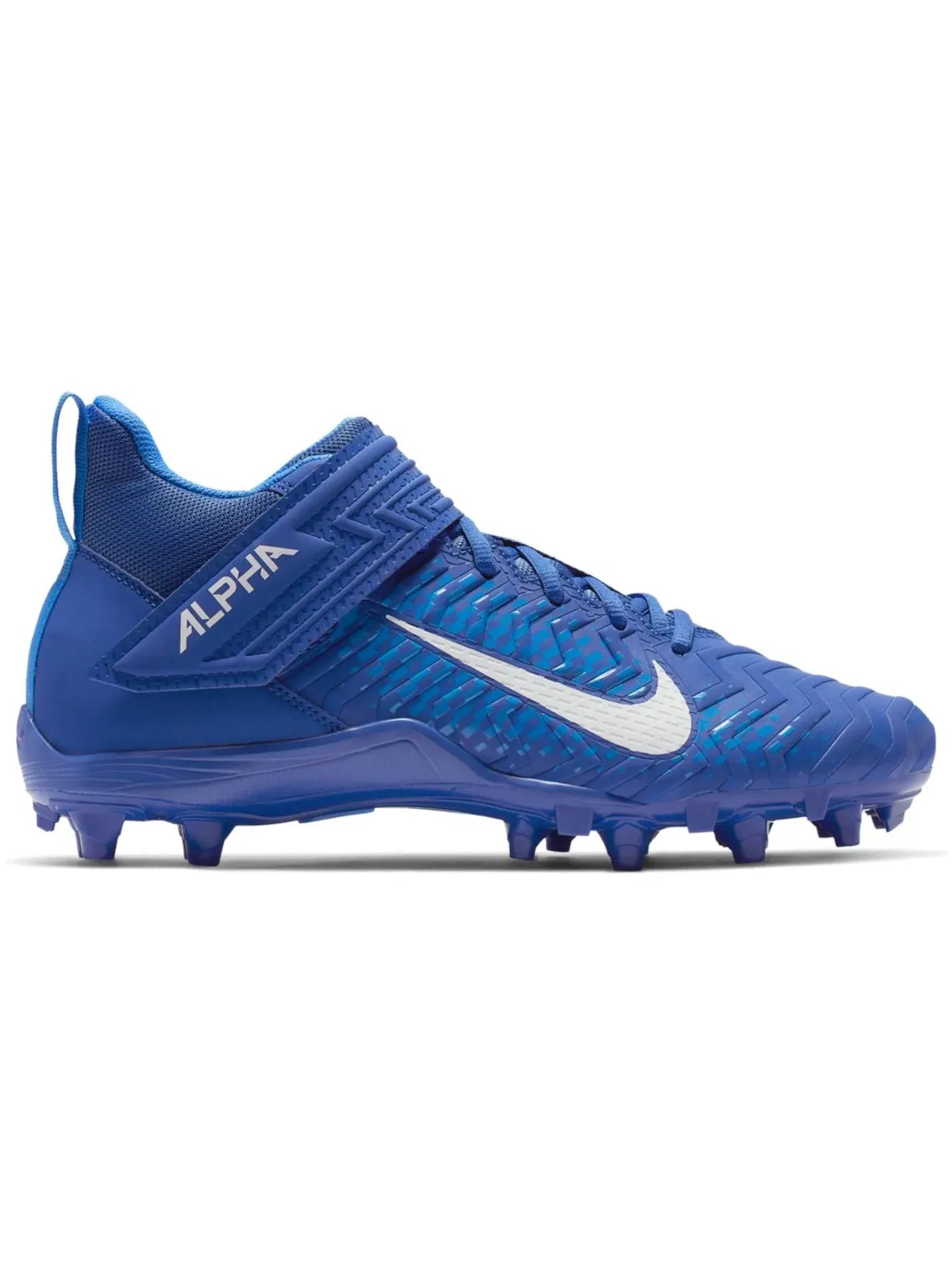 Мужские бутсы с высокой посадкой Alpha Menace Varsity 2 Nike — изображение 1 из 1, синий/синий/белый