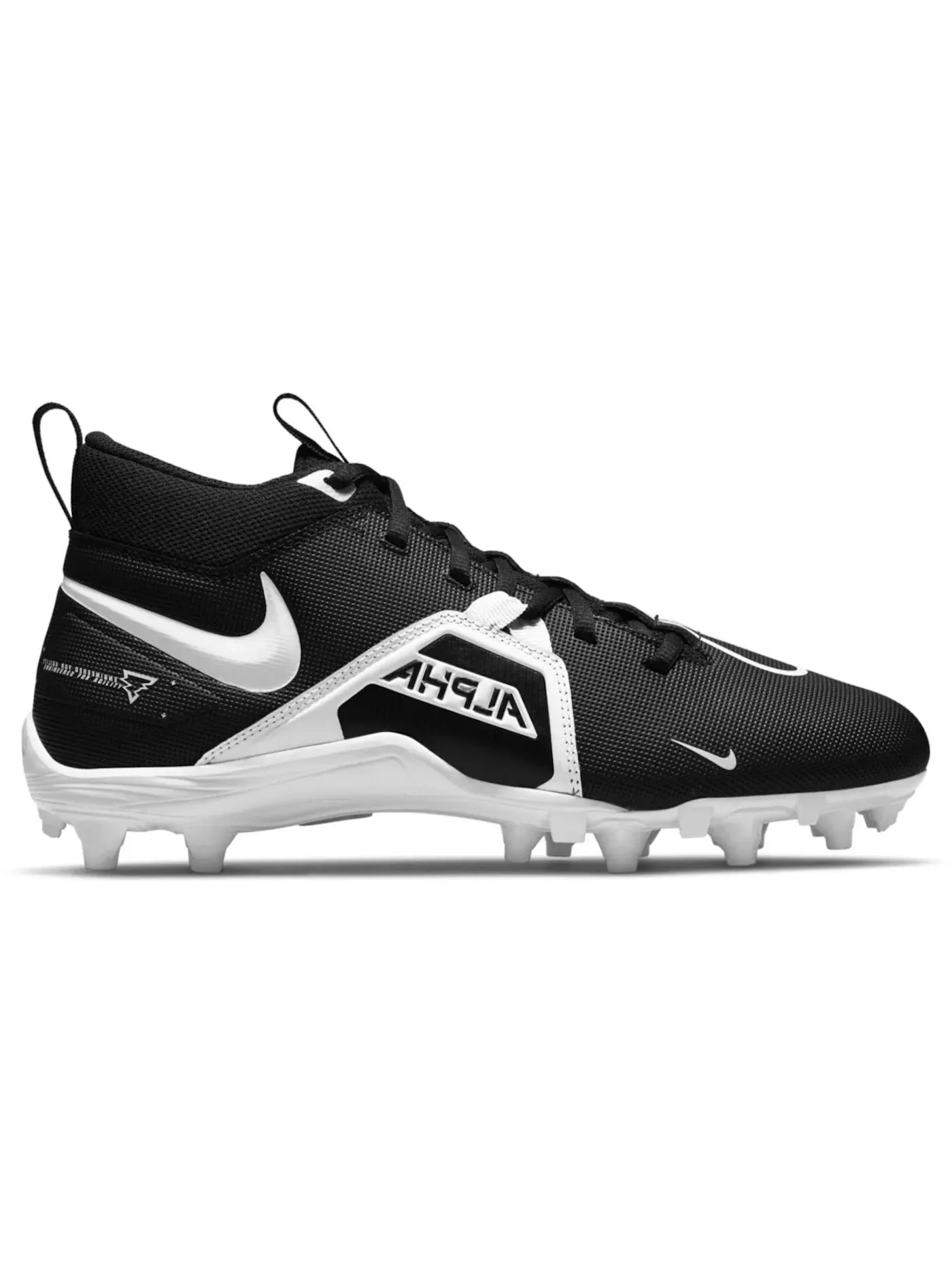 Мужские бутсы Nike Alpha Menace Varsity 3 — изображение 1 из 1, черный/белый