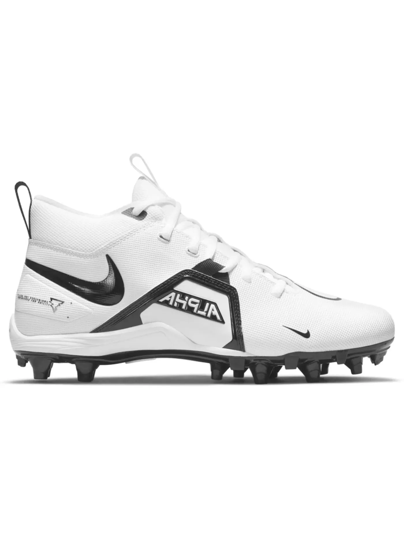 Мужские бутсы Nike Alpha Menace Varsity 3 — изображение 1 из 1, белый/черный