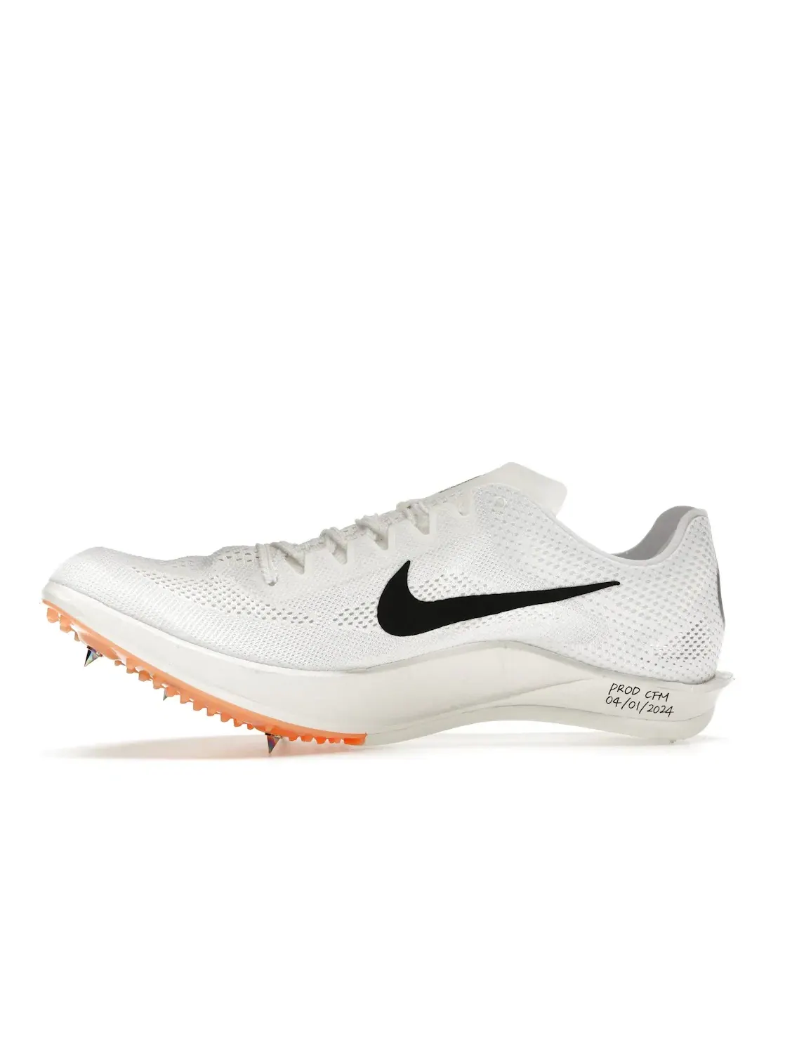 Мужские шиповки с длинным шипом Nike Dragonfly 2 Nike — изображение 3 из 4, белый/черный/оранжевый