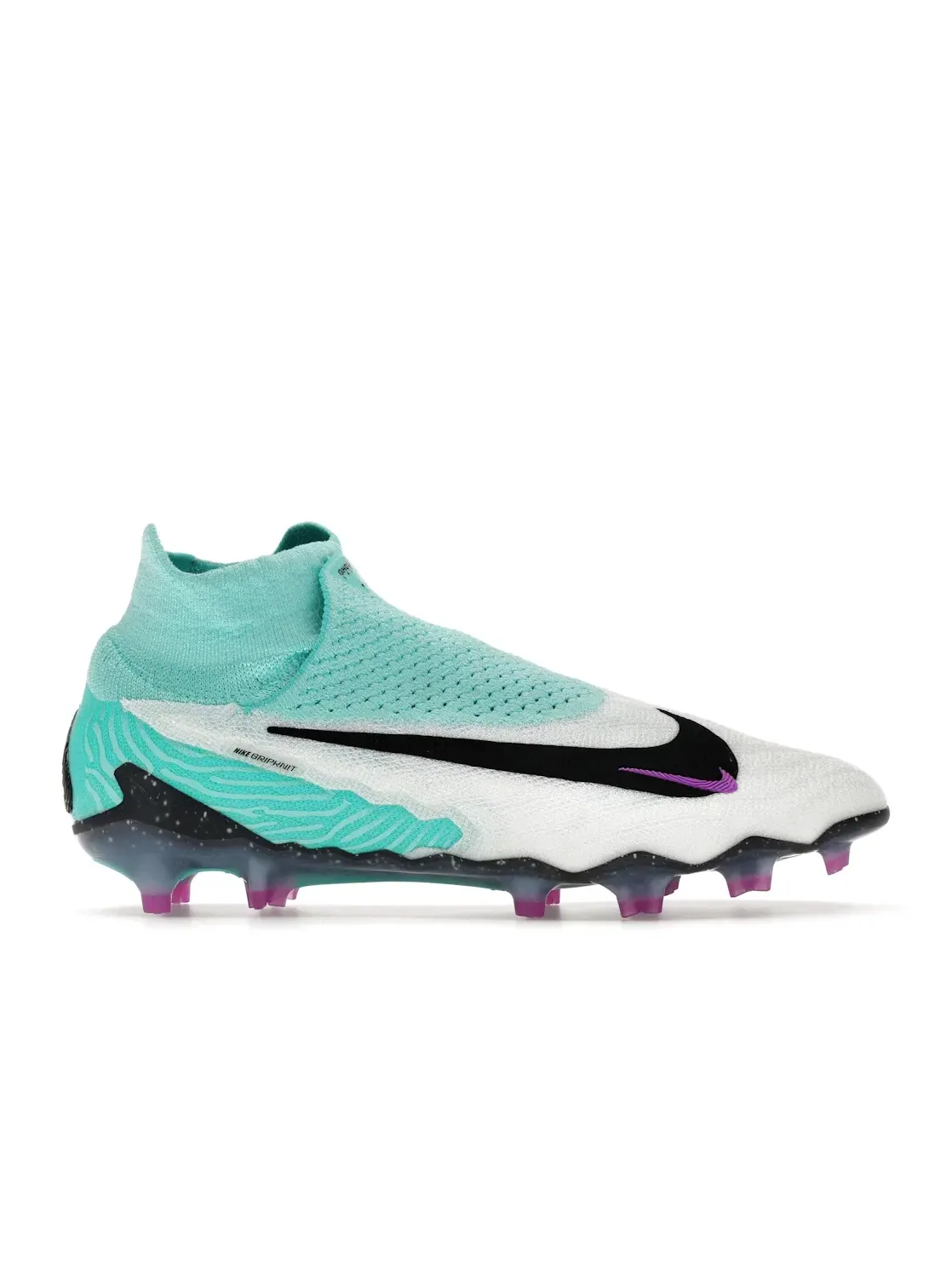 Мужские бутсы с технологией Gripknit Nike Gripknit Phantom GX Elite Dynamic Fit FG — изображение 1 из 4, белый/черный