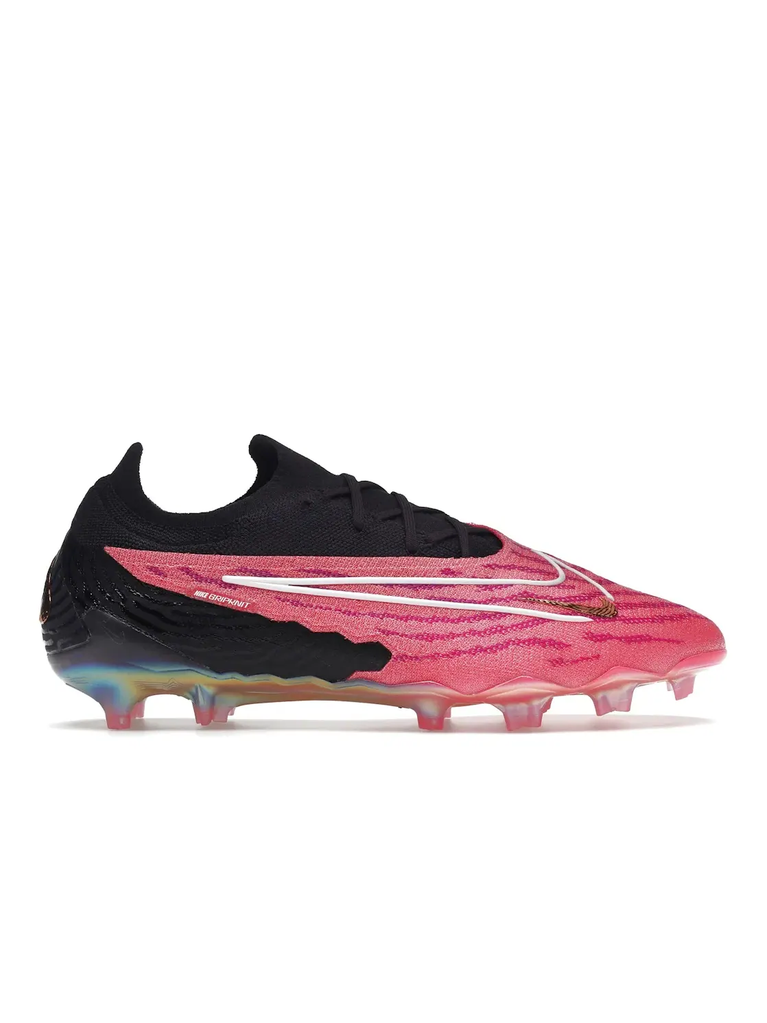 Детские бутсы Nike Gripknit Phantom GX Elite FG — изображение 1 из 4, розовый/белый