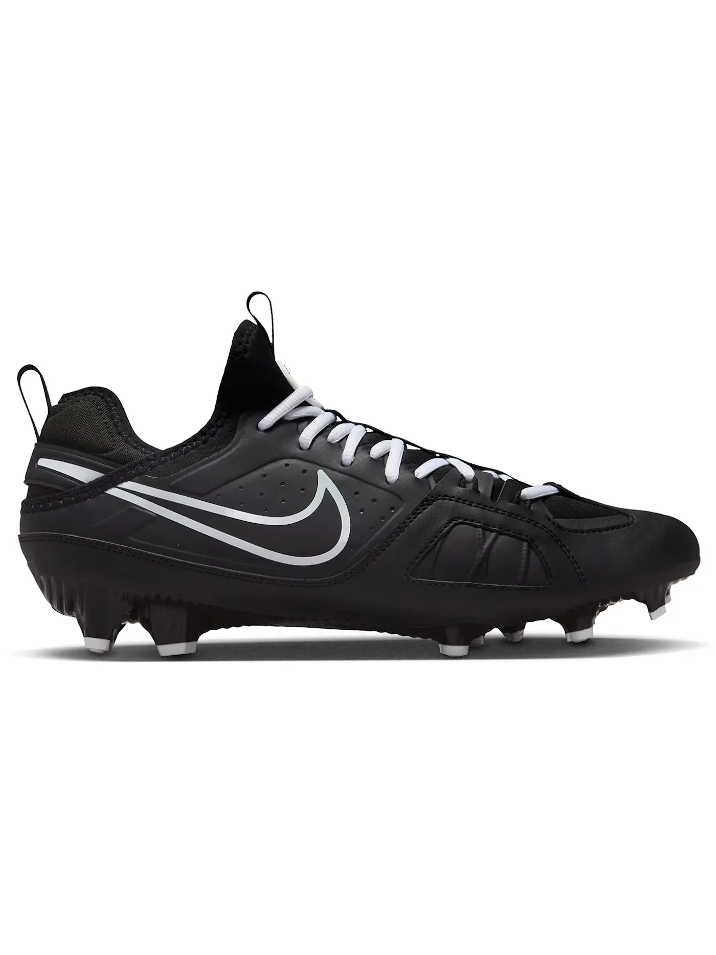Мужские бутсы с шнуровкой Nike Huarache 9 Varsity LAX — изображение 1 из 1, черный/белый/белый