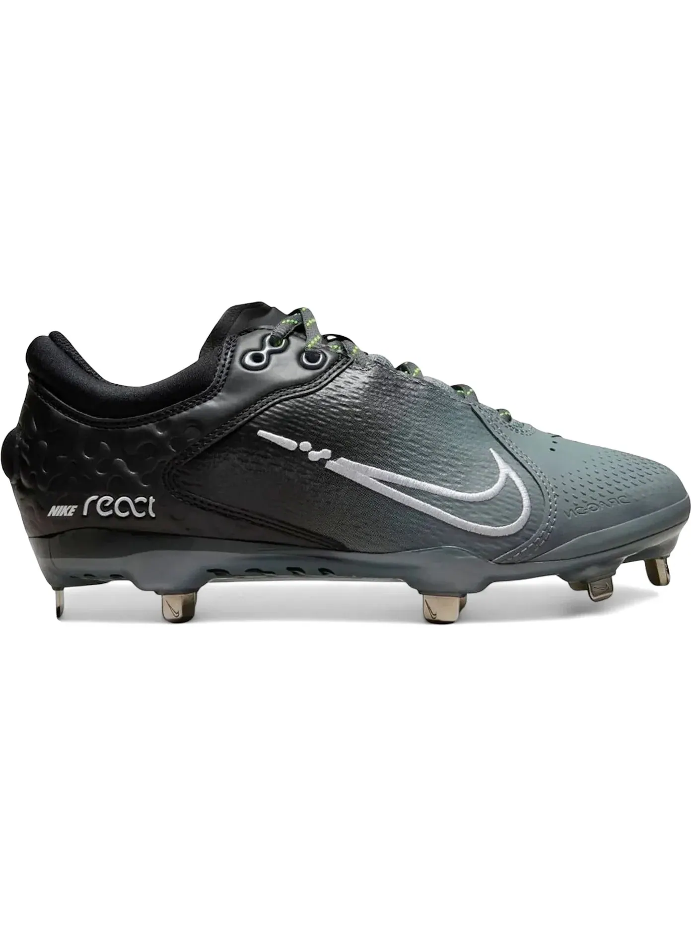 Женские бутсы Nike Hyperdiamond 4 Elite — изображение 1 из 1, черный/серый//белый