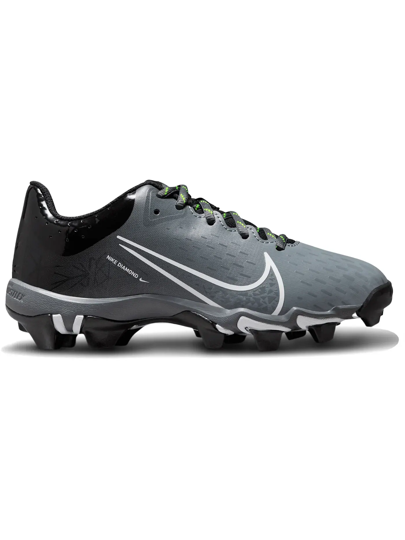 Детские бутсы Nike Hyperdiamond 4 Keystone — изображение 1 из 1, черный/серый//белый