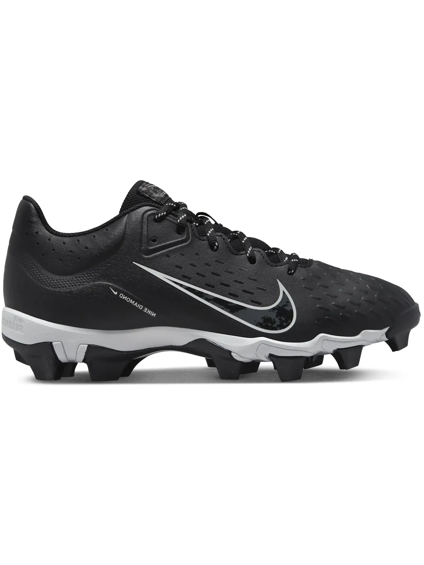 Женские бутсы Nike Hyperdiamond 4 Keystone — изображение 1 из 1, черный/платиновый/серый