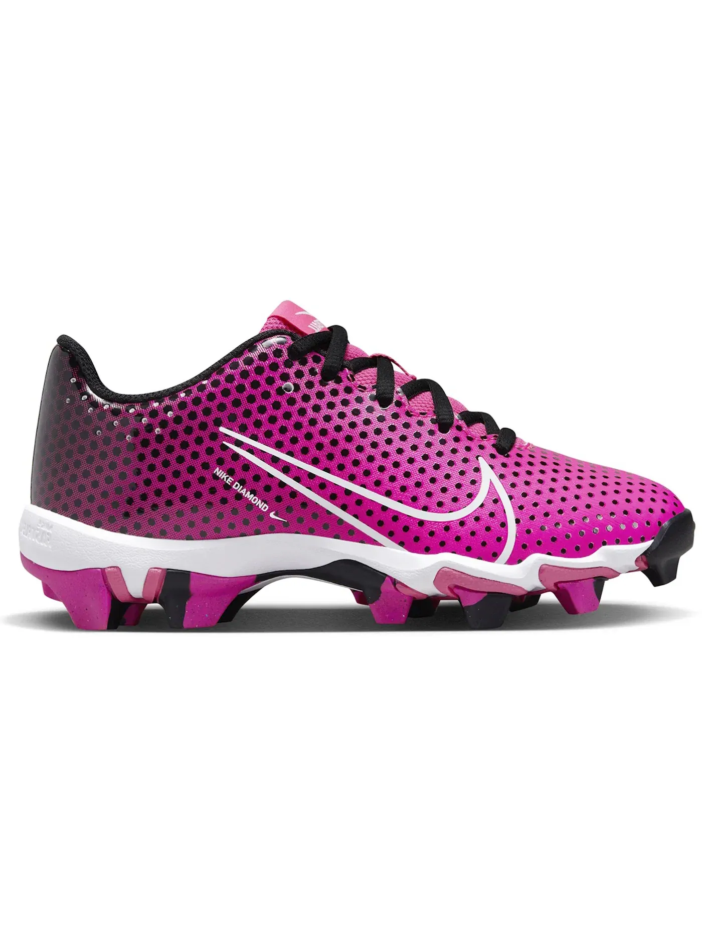Детские бутсы Nike Hyperdiamond 4 Keystone GG — изображение 1 из 1, черный/розовый/белый