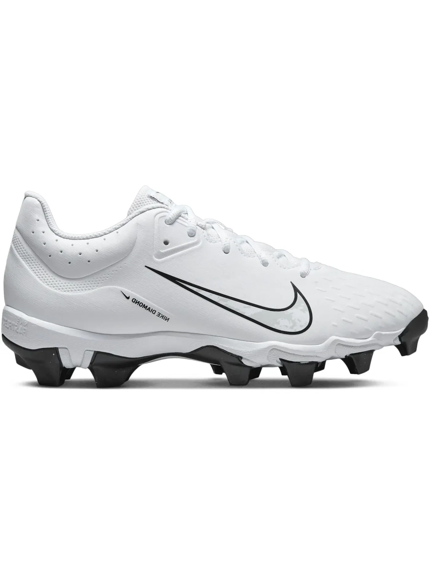 Женские бутсы Nike Hyperdiamond 4 Keystone — изображение 1 из 1, белый черный платиновый