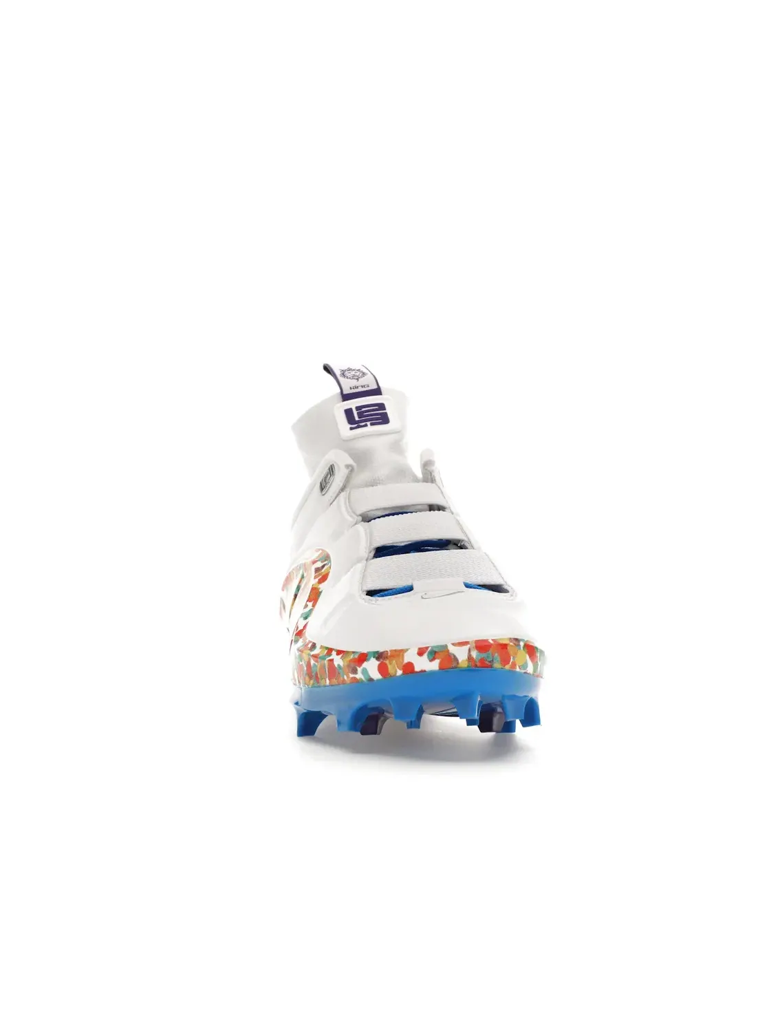 Мужские бутсы с принтом Nike LeBron 4 Menace 3 — изображение 2 из 4, белый///красный