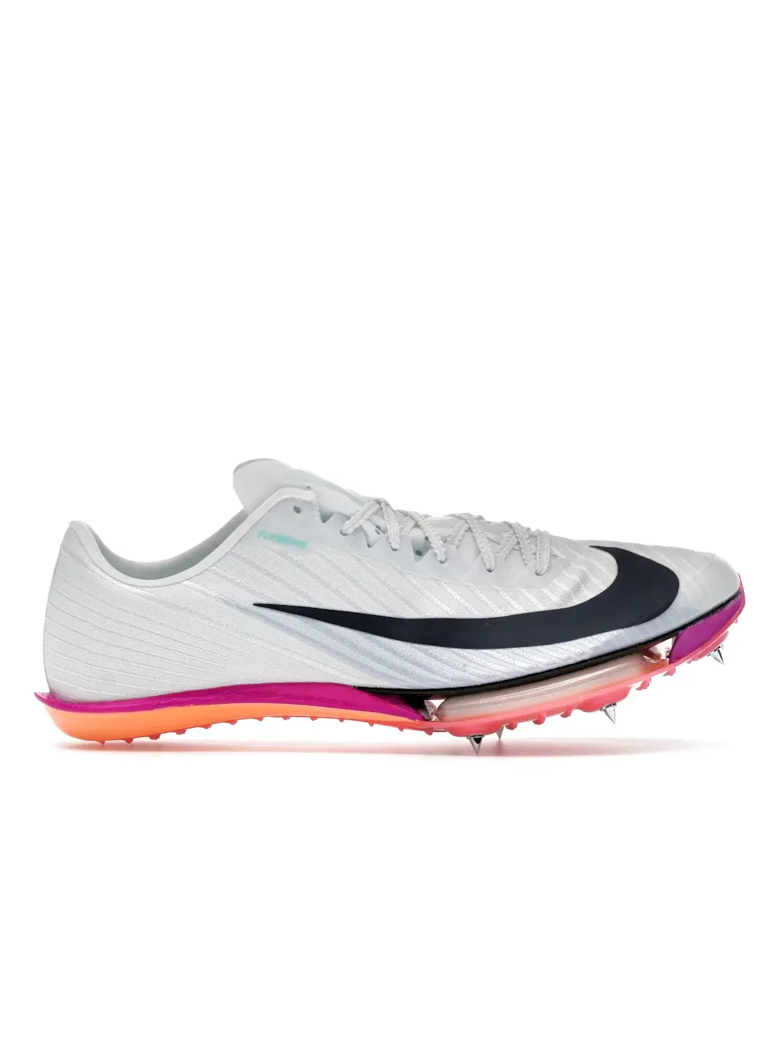 Мужские шиповки для бега с агрессивным дизайном Nike Maxfly 2 Nike — изображение 1 из 4, белый яркий