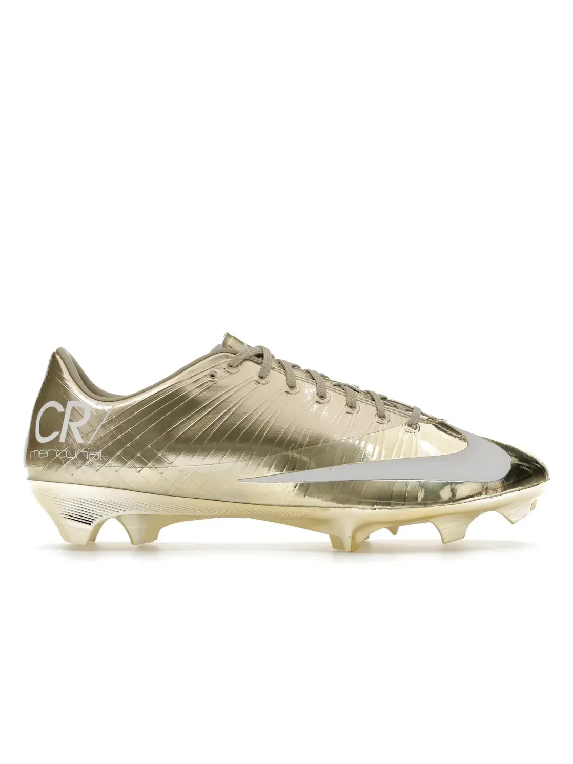 Мужские бутсы с металлическим золотым покрытием Nike Mercurial Superfly 1 RGN FG SE CR7 — изображение 1 из 4