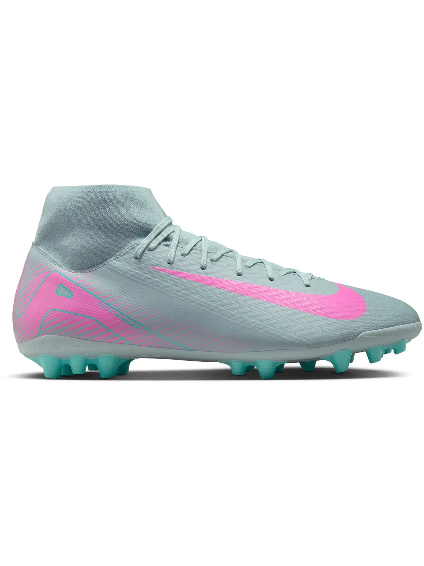 Мужские бутсы с принтом Nike Mercurial Superfly 10 Academy AG — изображение 1 из 1, розовый