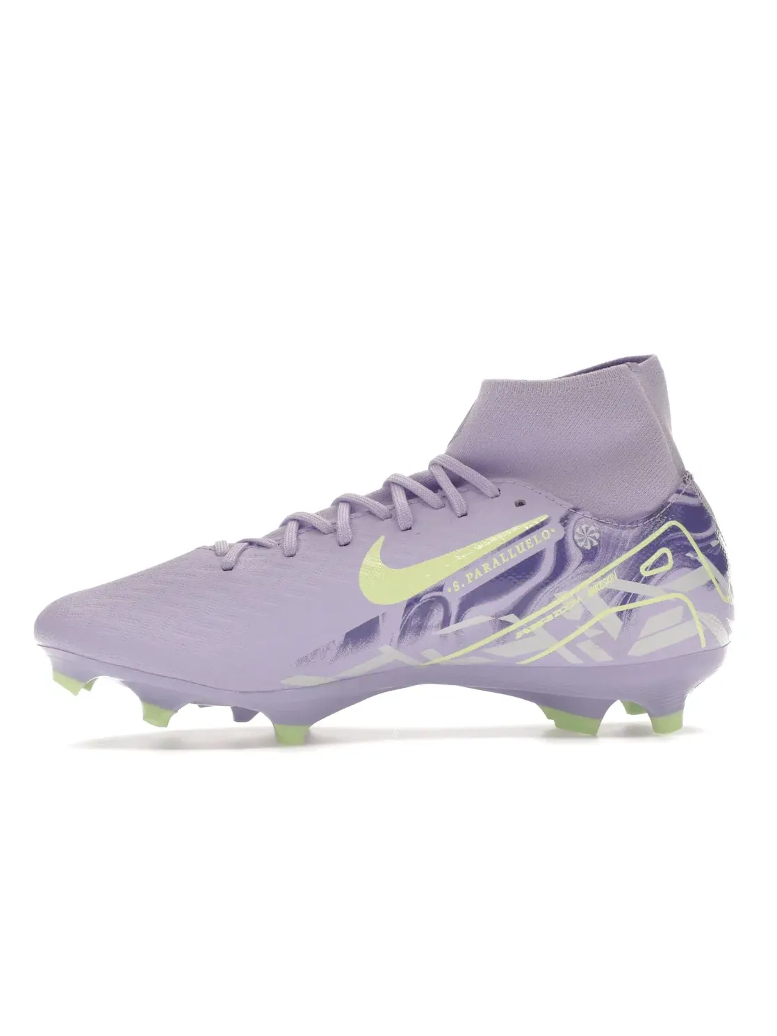 Мужские бутсы с высоким верхом Nike Mercurial Superfly 10 Academy FG/MG Nike — изображение 3 из 4, фиолетовый