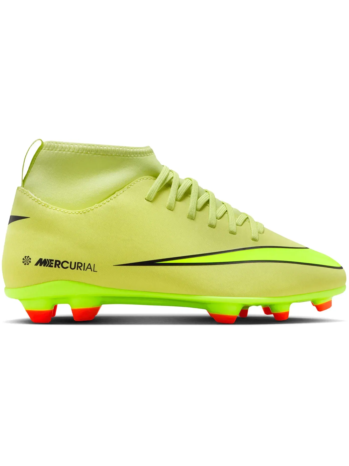 Детские бутсы с принтом Nike Mercurial Superfly 10 Club MG, Limelight/Hyper Crimson/Volt — изображение 1 из 1