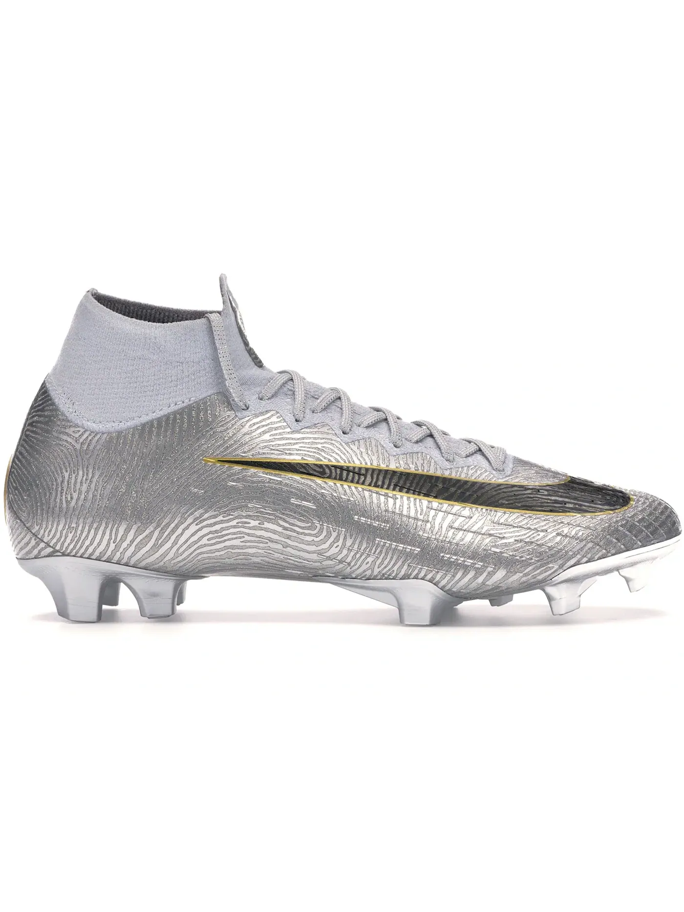 Мужские бутсы для футбола с высоким верхом Nike Mercurial Superfly 6 Elite FG — изображение 1 из 1, серый/серый