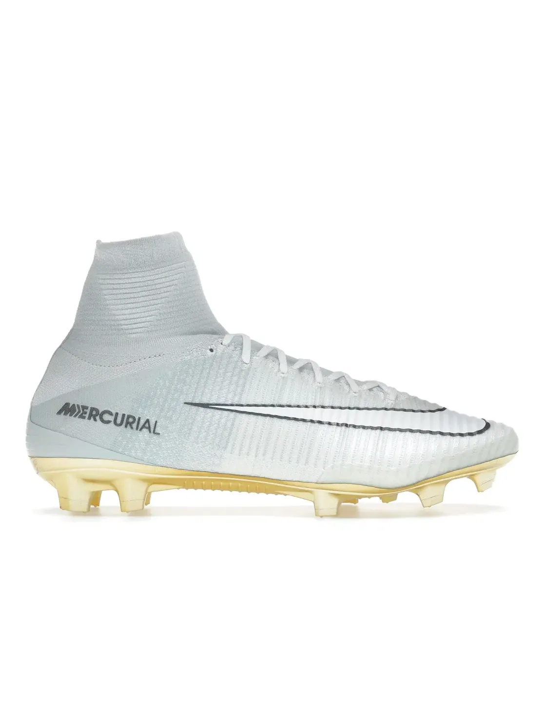 Мужские бутсы с длинным рукавом Nike Mercurial Superfly 5 FG — изображение 1 из 4, белый/черный-платиновый