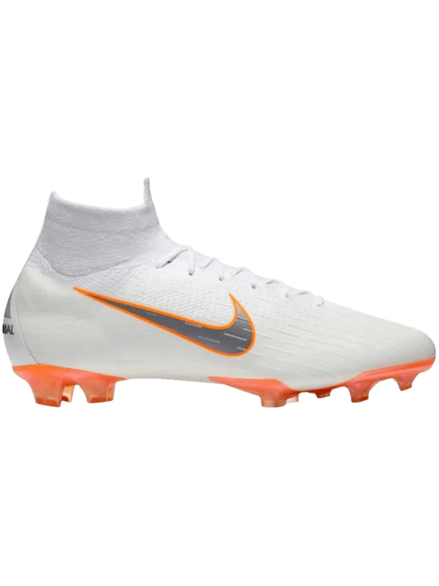 Мужские бутсы с высоким верхом Nike Mercurial Superfly 6 Elite FG — изображение 1 из 1, белый оранжевый