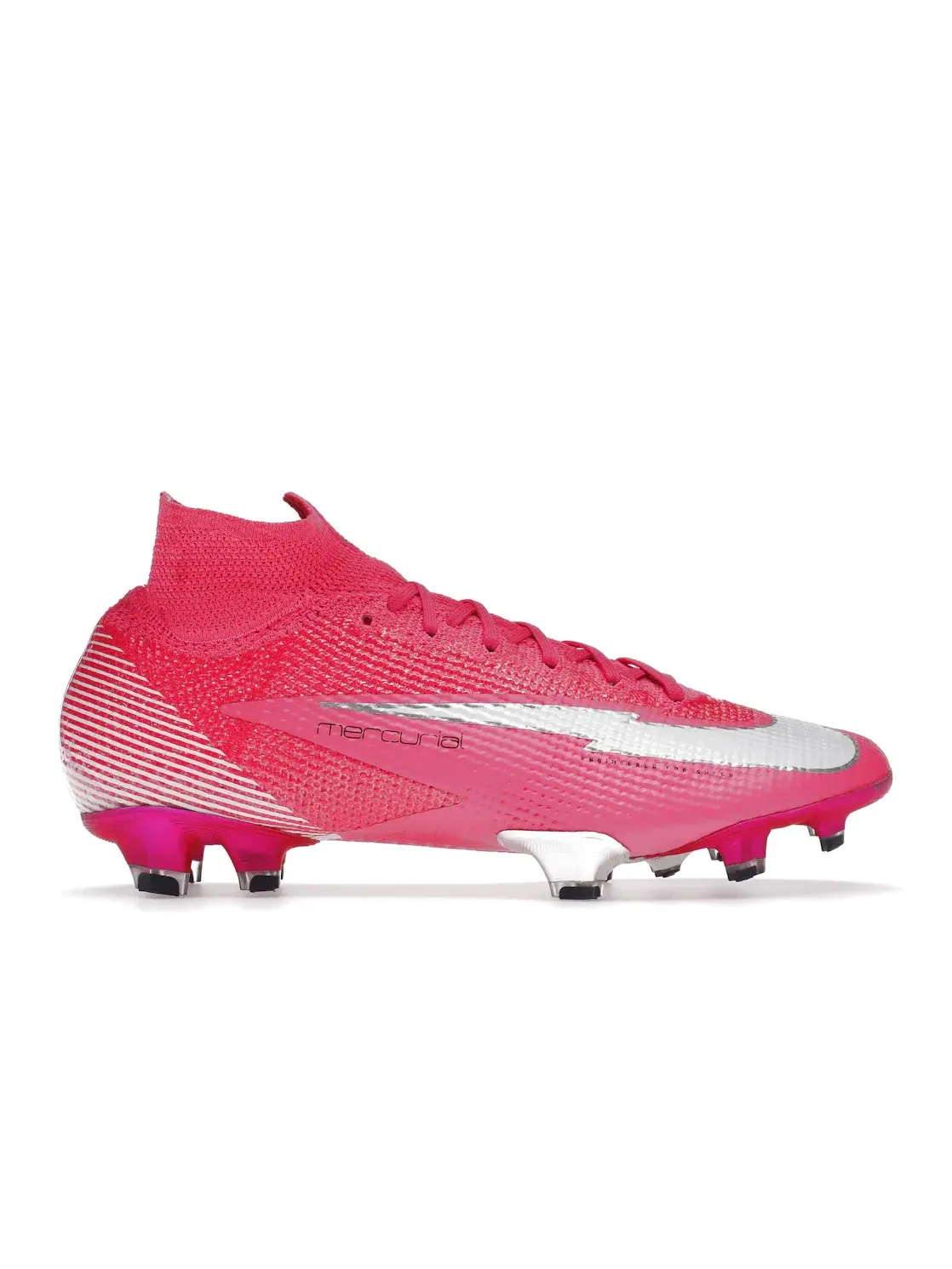 Мужские бутсы футбольные Kylian Mbappe Nike Mercurial Superfly 7 Elite — изображение 1 из 4, розовый/черный/белый