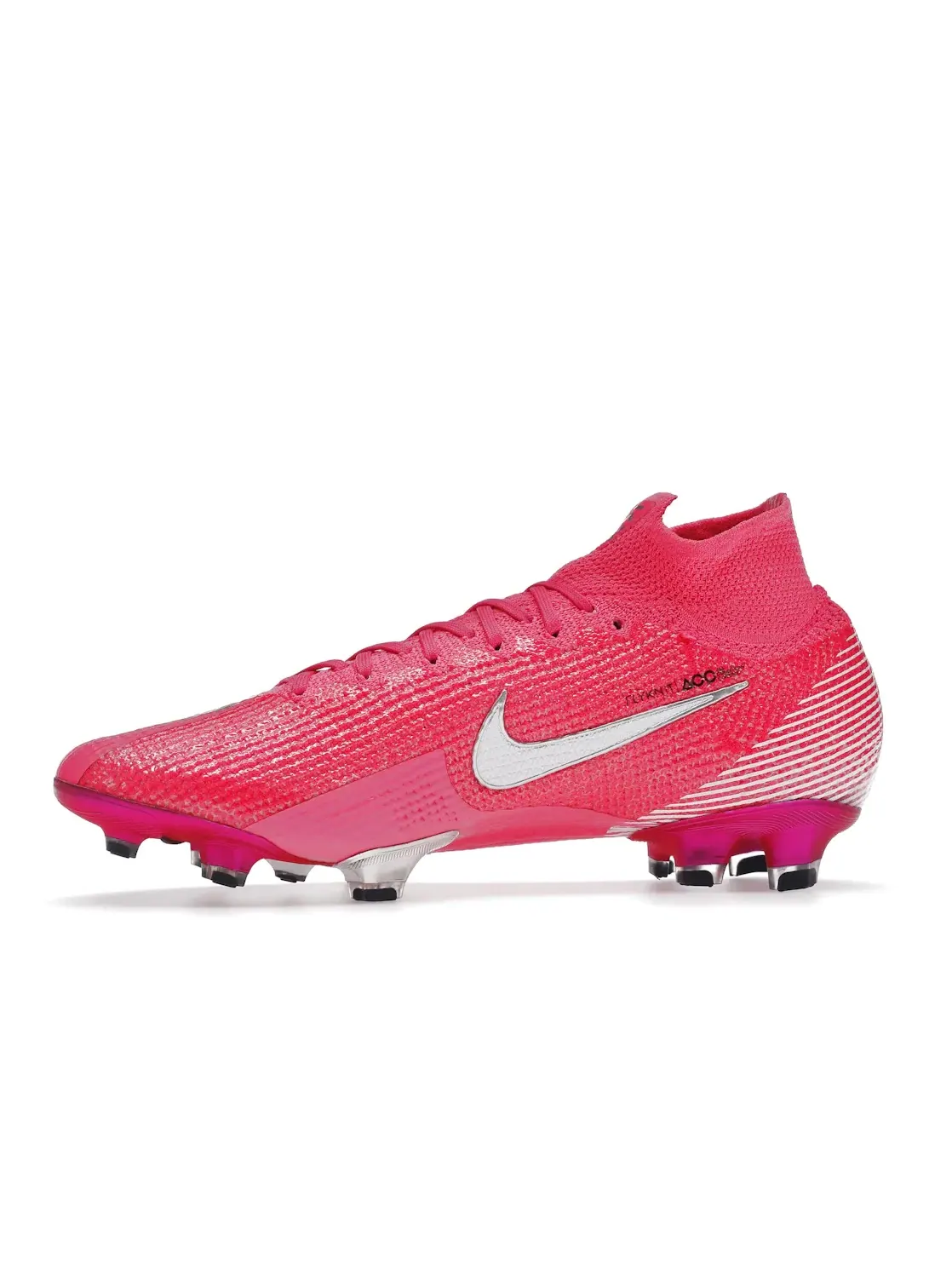 Мужские бутсы футбольные Kylian Mbappe Nike Mercurial Superfly 7 Elite — изображение 3 из 4, розовый/черный/белый