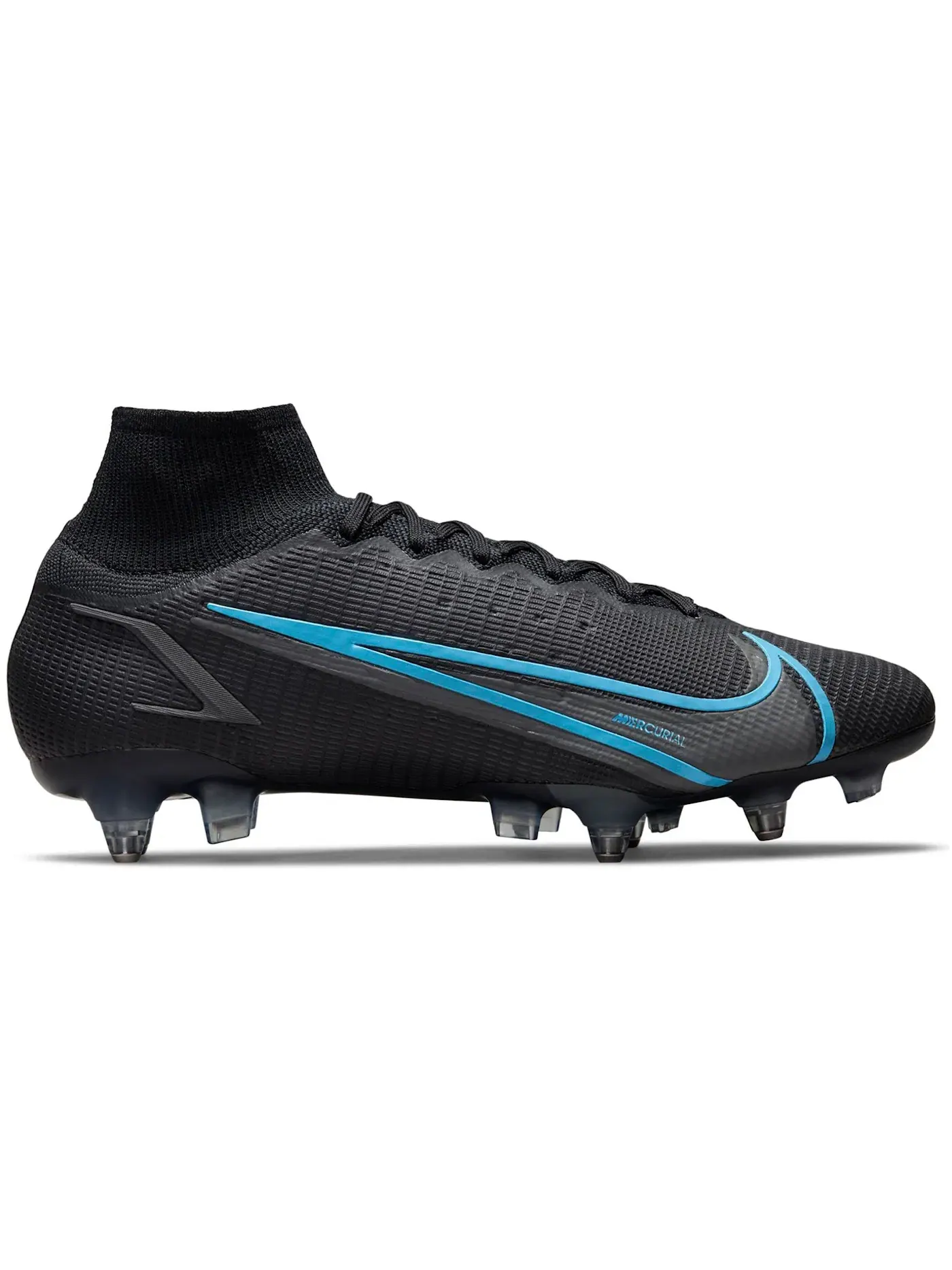 Мужские бутсы с шипами Nike Mercurial Superfly 8 Elite SG-Pro AC Black Pack — изображение 1 из 5, черный/черный/серый