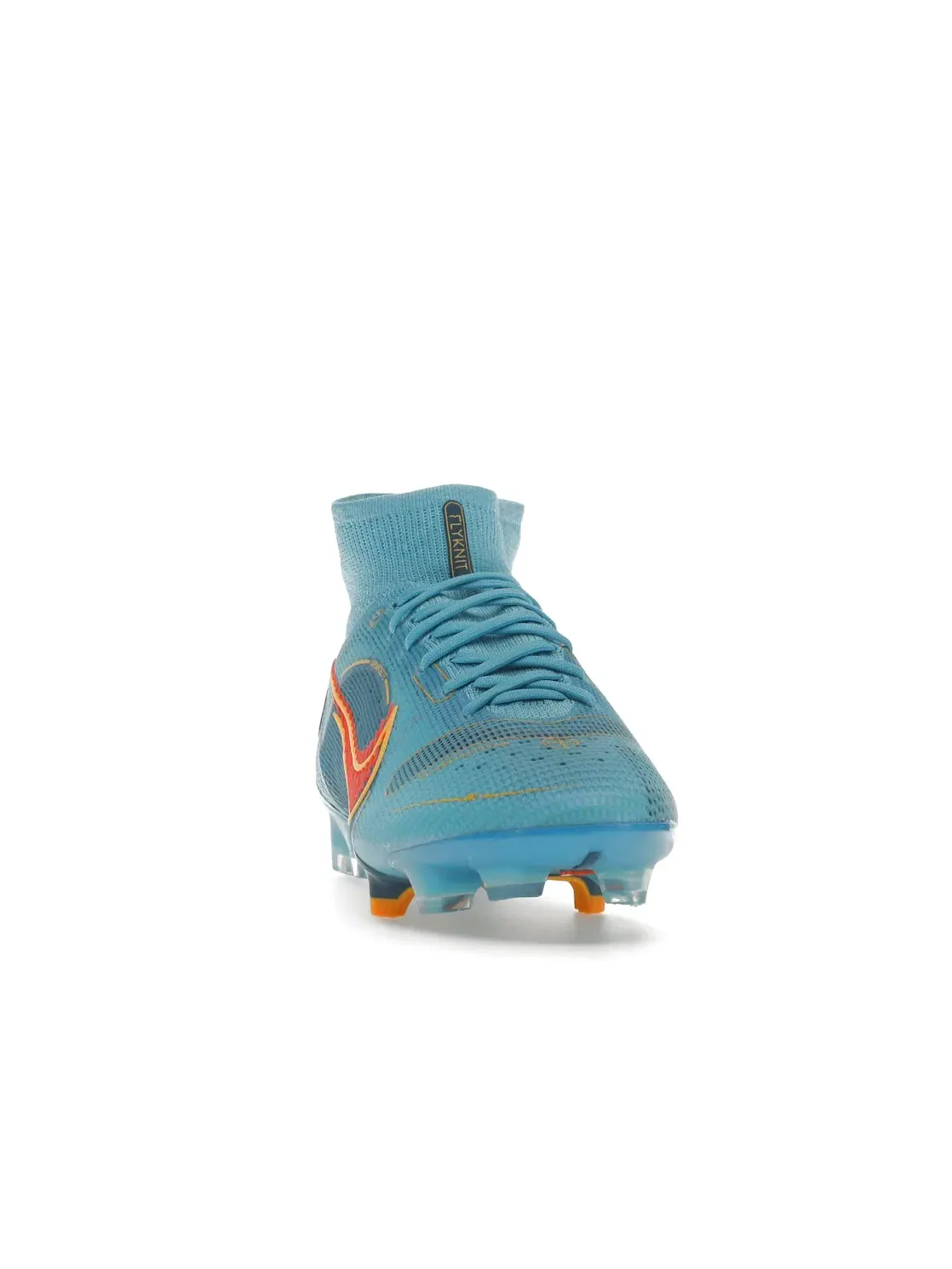 Мужские бутсы с высоким верхом Nike Mercurial Superfly 8 FG — изображение 2 из 4, синий оранжевый