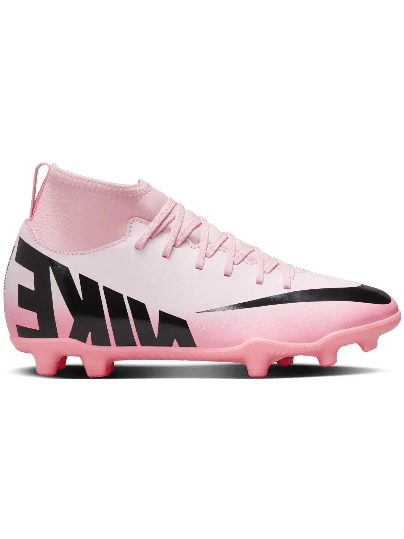 Детские бутсы Nike Mercurial Superfly 9 Club FG/MG — изображение 1 из 1, розовый черный