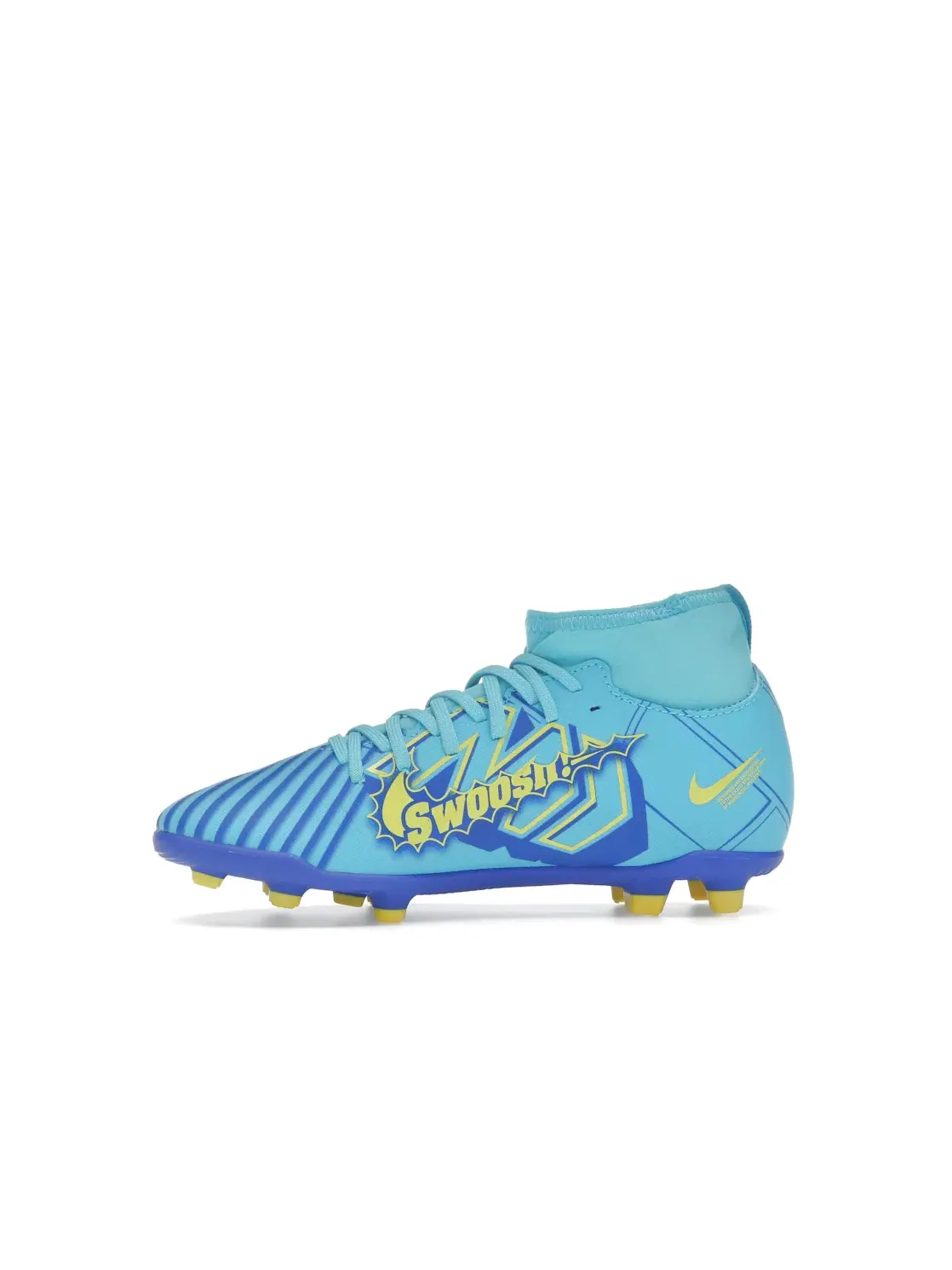 Детские бутсы с длинным рукавом Nike Mercurial Superfly 9 Club KM FG/MG Nike — изображение 3 из 4, синий белый