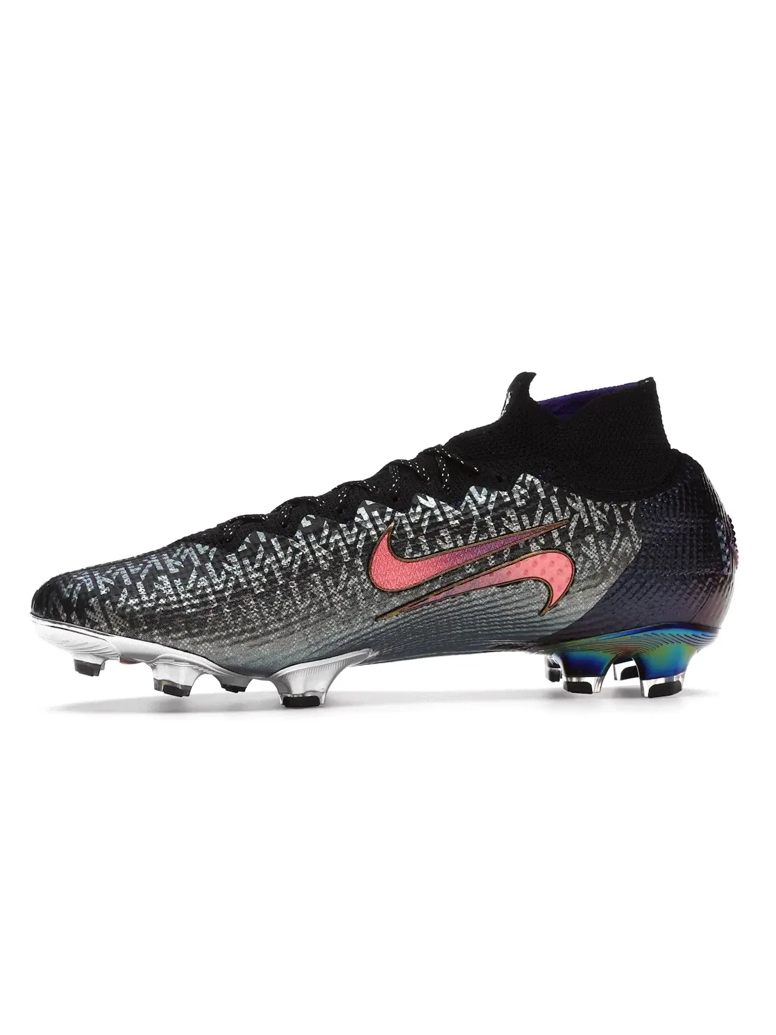 Мужские бутсы с высоким воротником Nike Mercurial Superfly — изображение 3 из 4, черный/серый