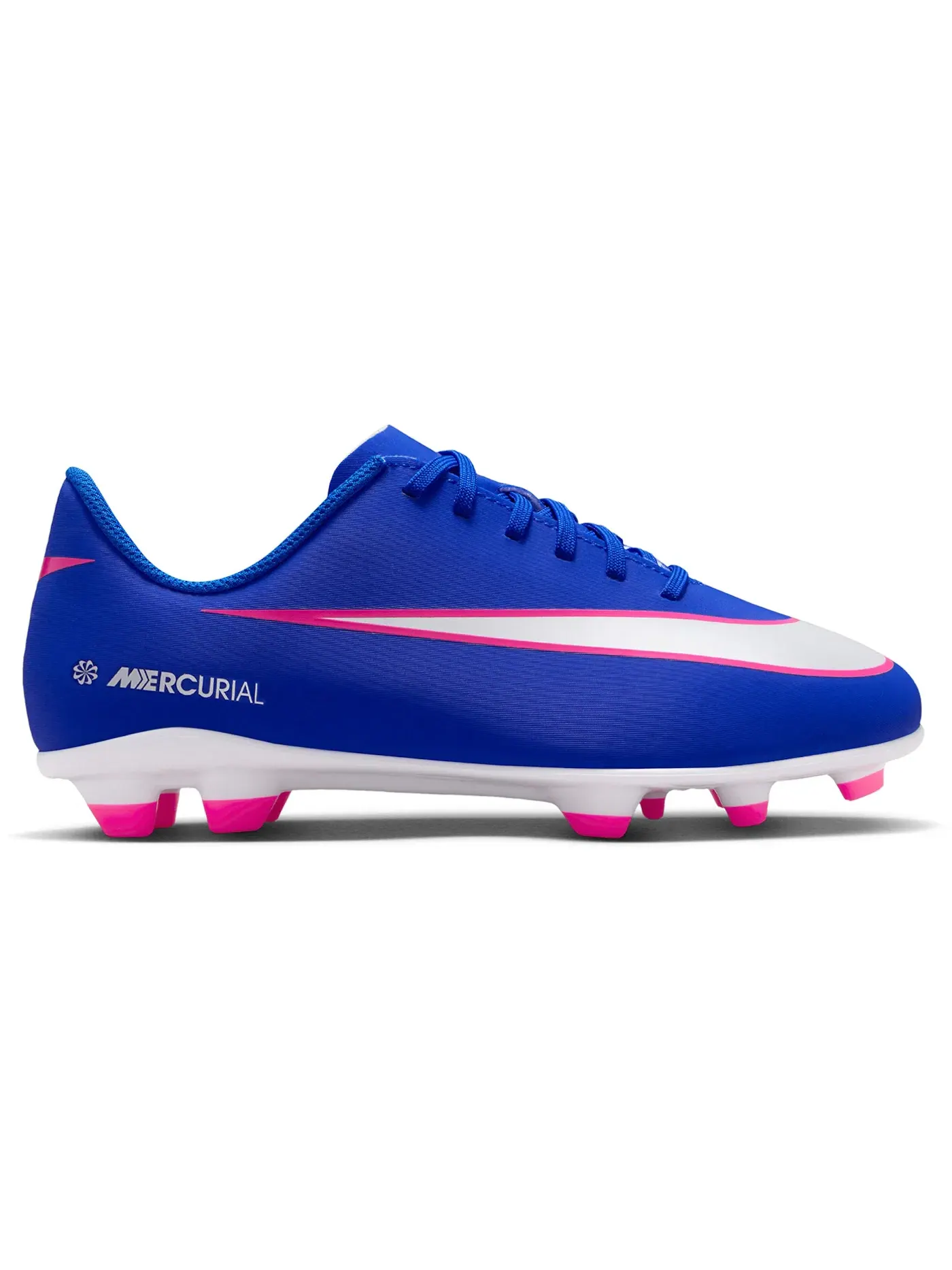Детские бутсы с твердым грунтом Nike Mercurial Vapor 16 Club FG Attack Pack — изображение 1 из 1, синий/белый