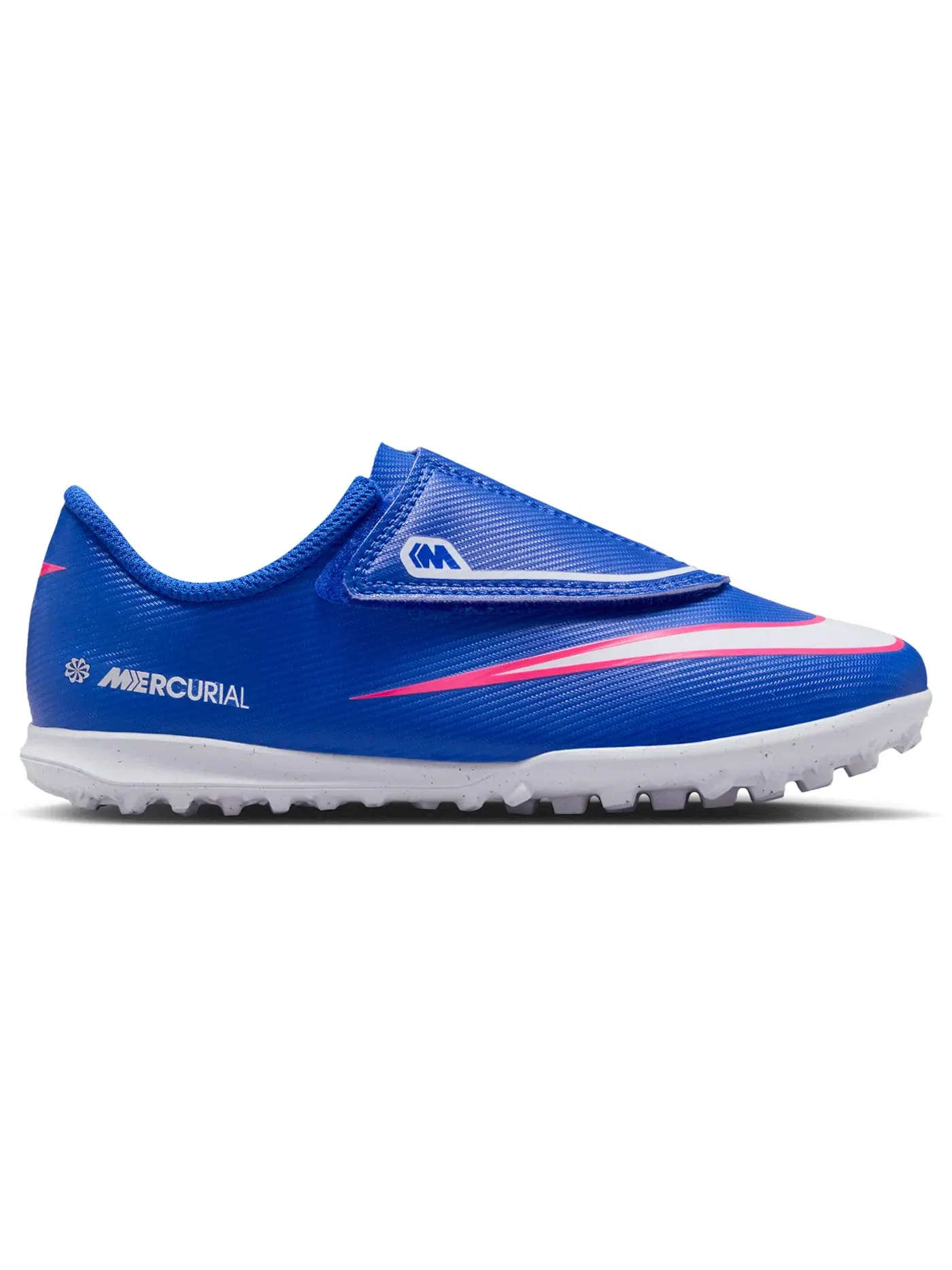 Детские футбольные бутсы с принтом Nike Mercurial Vapor 16 Club TF — изображение 1 из 1, синий/белый