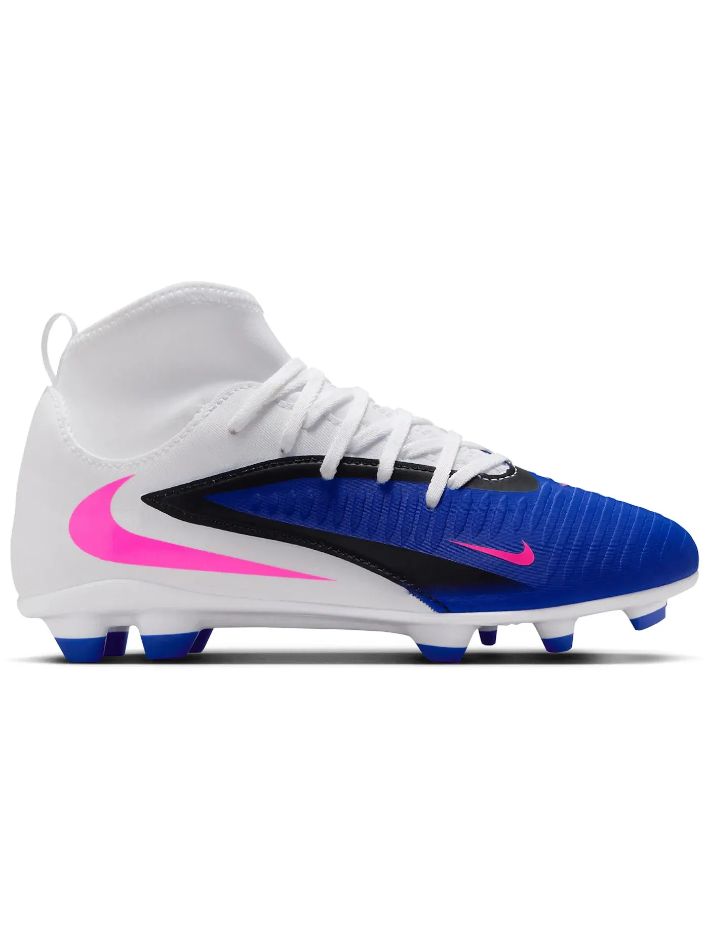 Детские бутсы Nike Phantom 6 High Club MG Attack Pack — изображение 1 из 1, синий/белый/розовый