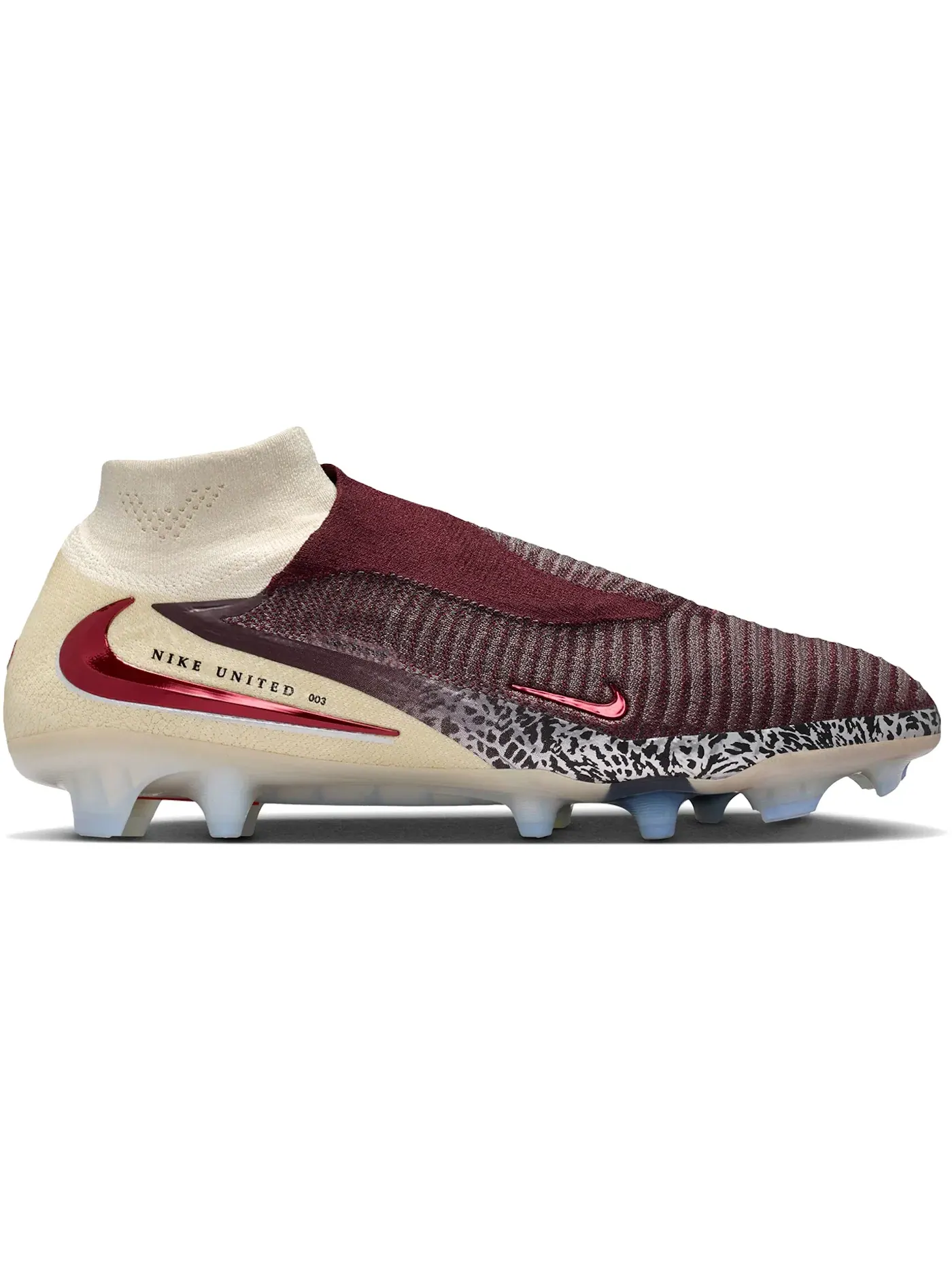 Мужские бутсы с длинным рукавом Nike Phantom 6 High Elite FG — изображение 1 из 1, бордовый//красный