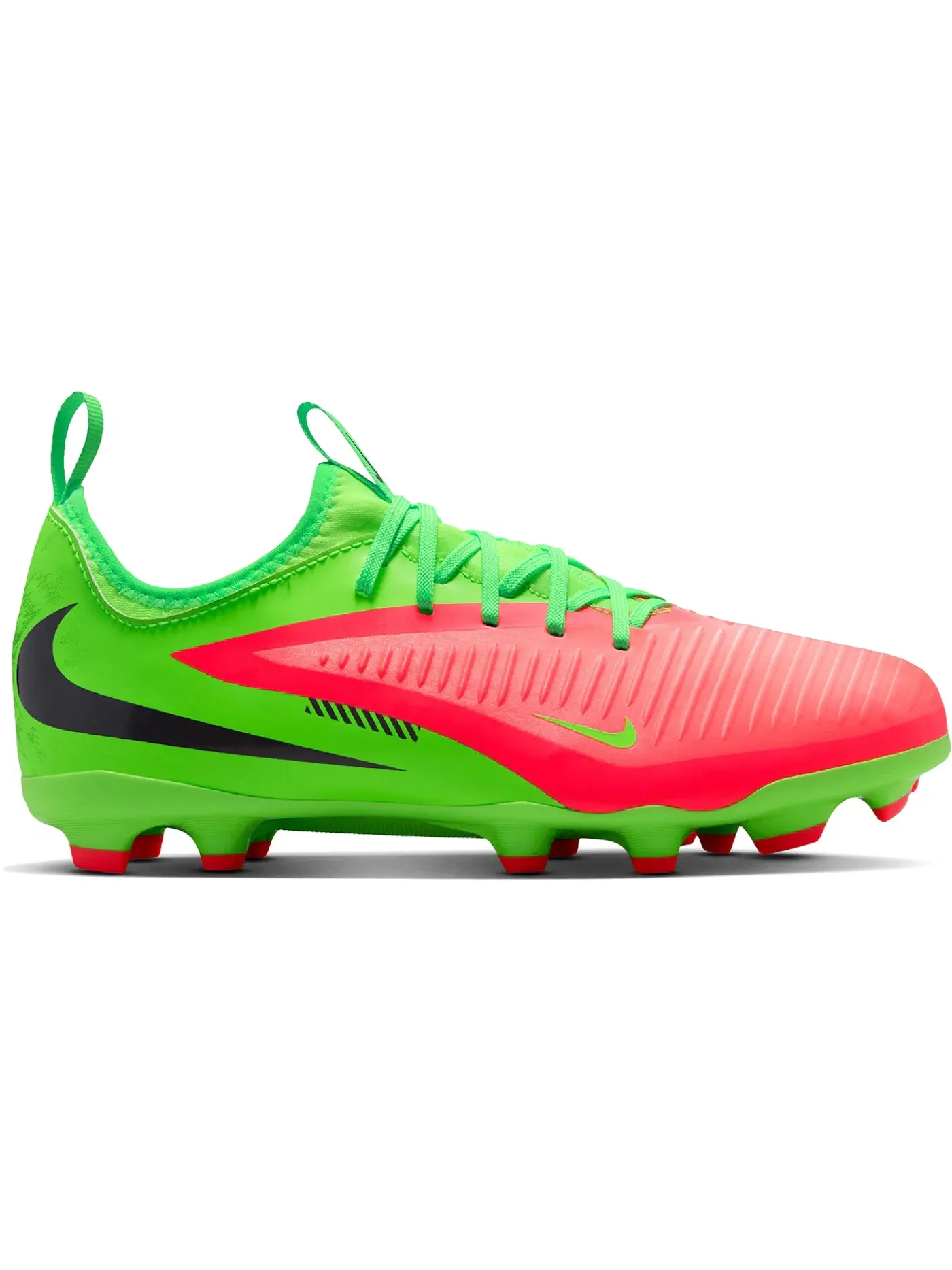 Детские бутсы с принтом Nike Phantom 6 Low Academy MG — изображение 1 из 1, зеленый/черный